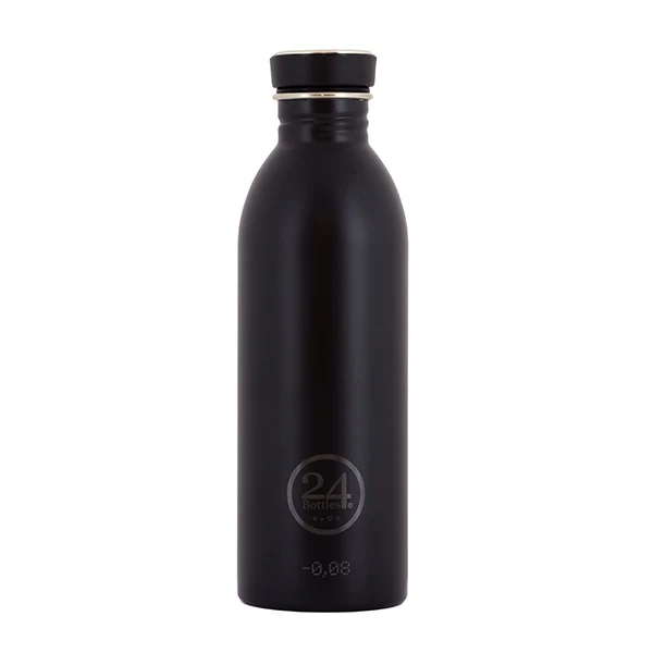 24bottles, Urban vandflaske, sort -  500ml.
