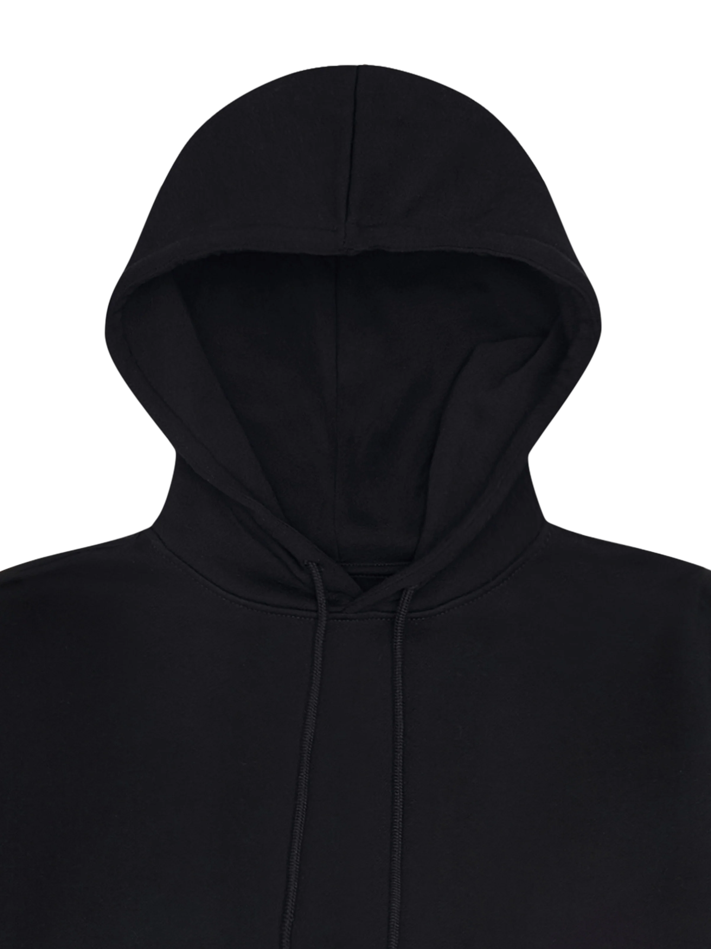 Organic kortærmet hoodie - sort - Image 3