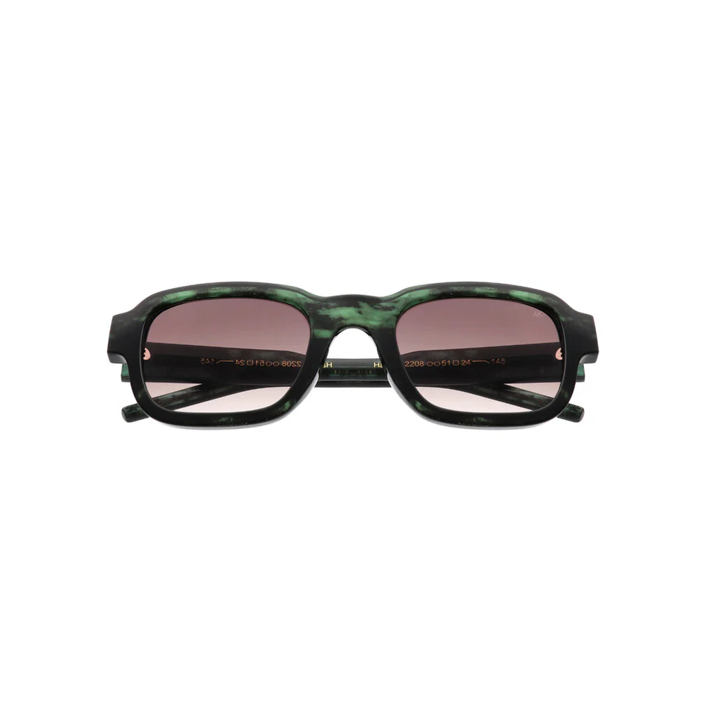 Halo solbrille - Green Marble Transparent - Image 4