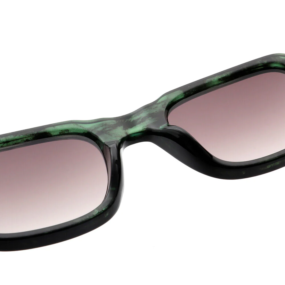 Halo solbrille - Green Marble Transparent - Image 8