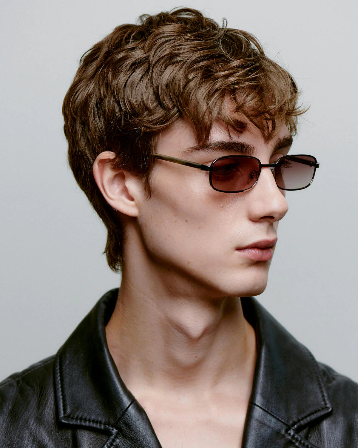 Noah solbrille - Silver Striped Horn - Image 6
