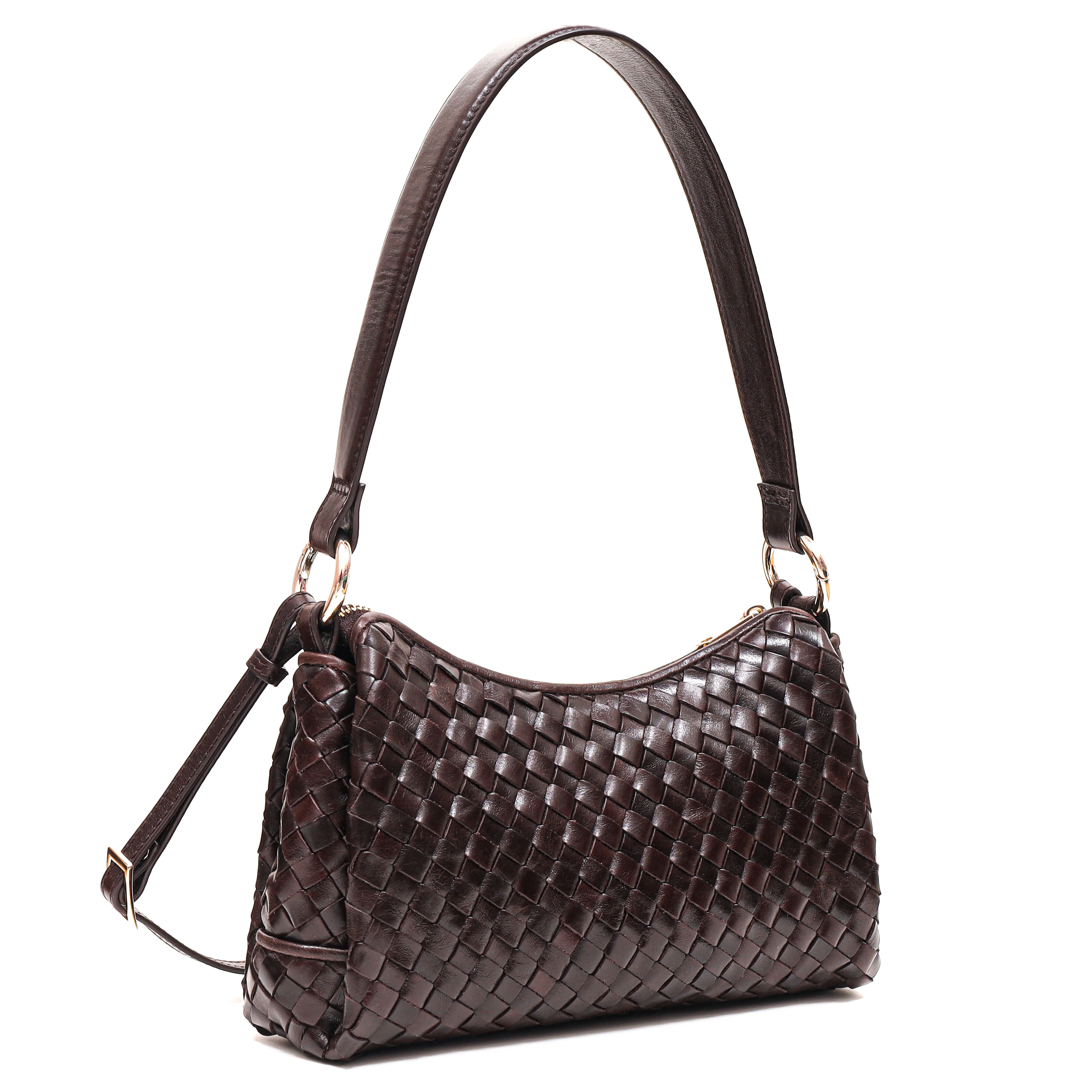 Salerno Eleonora skuldertaske - Dark Brown - Image 3