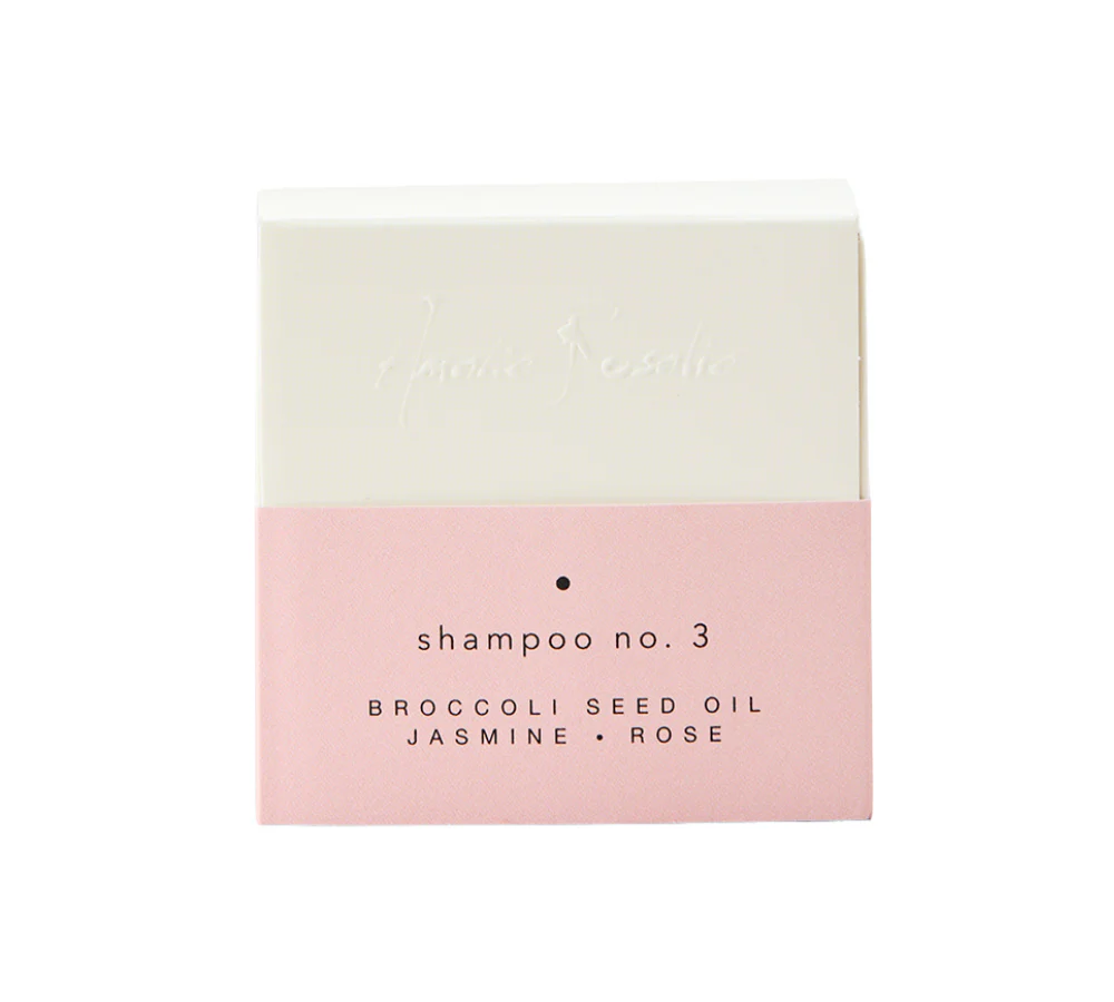 Shampoobar No. 3, Broccoli Seed Oil/Jasmine/Rose - 65g