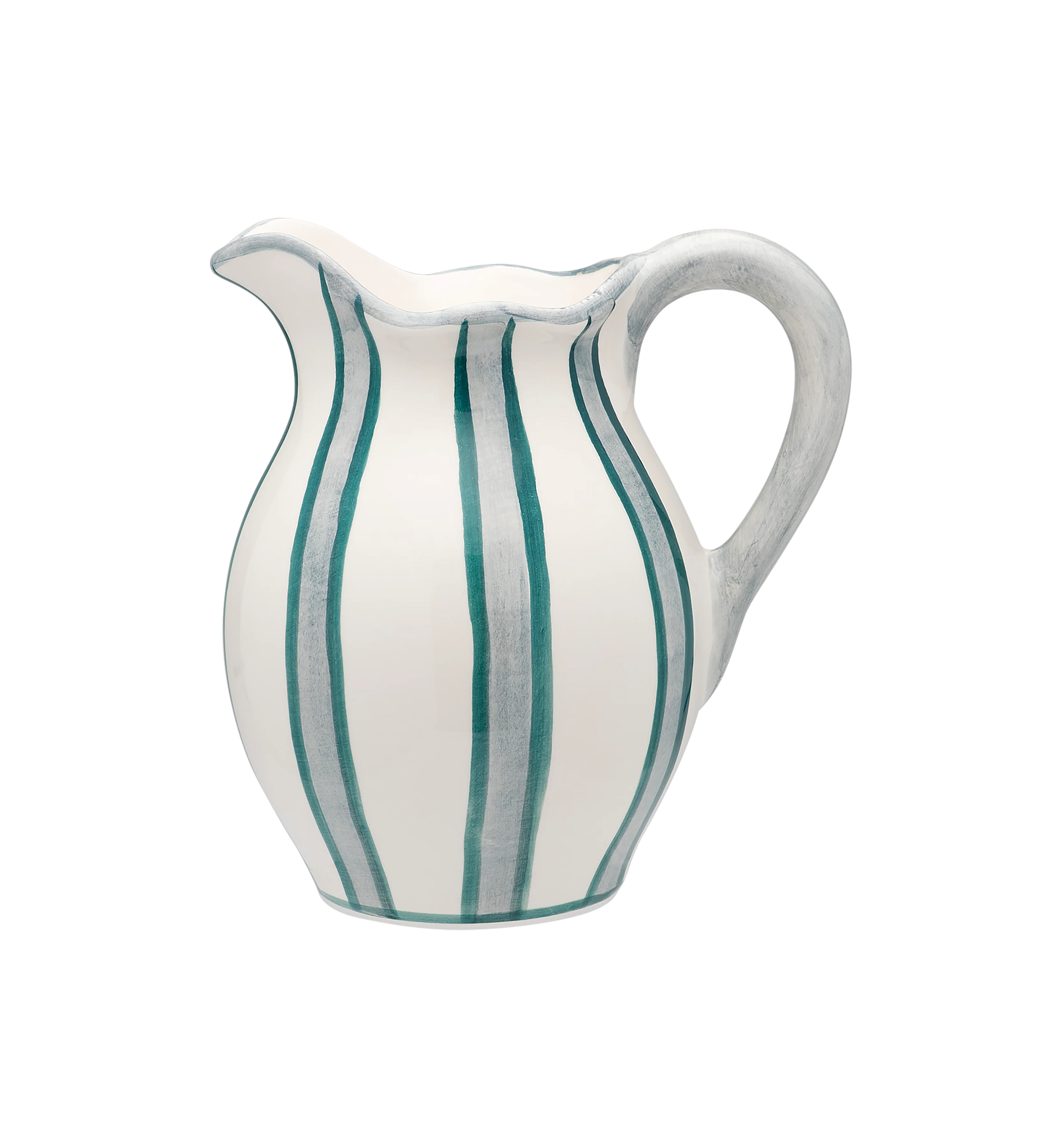 Powder Striped kande, blå - H21 cm.