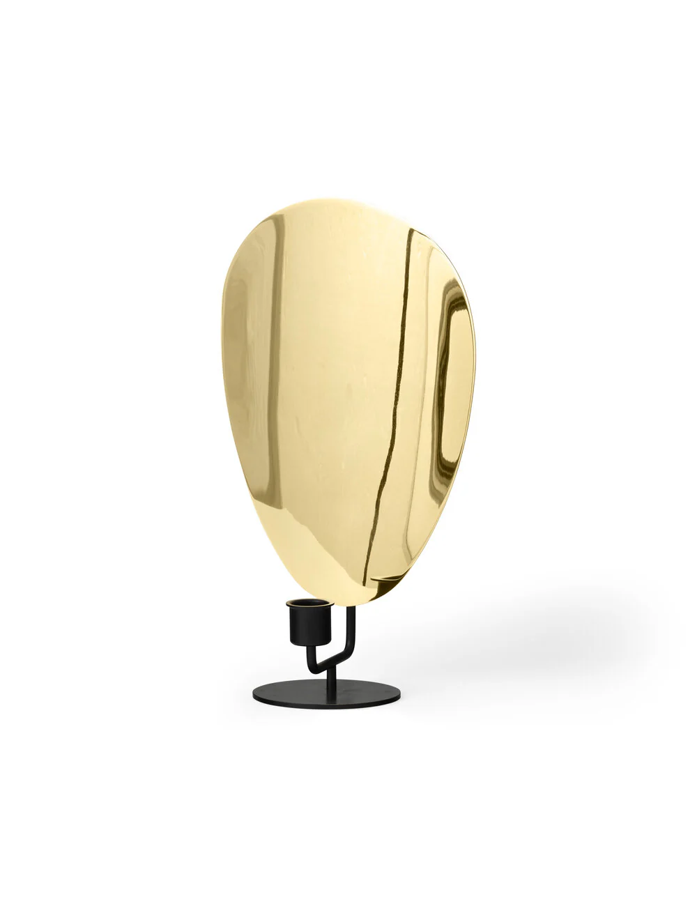 Flambeau lysestage, Black/Polished Brass - H30 cm. - Image 2
