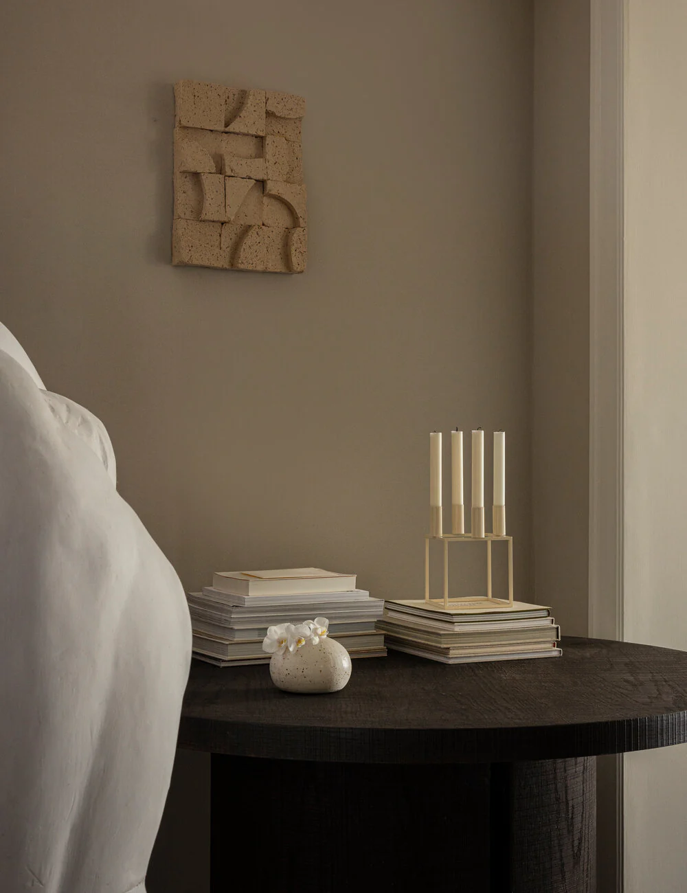 Kubus 4 lysestage - Ivory - Image 4