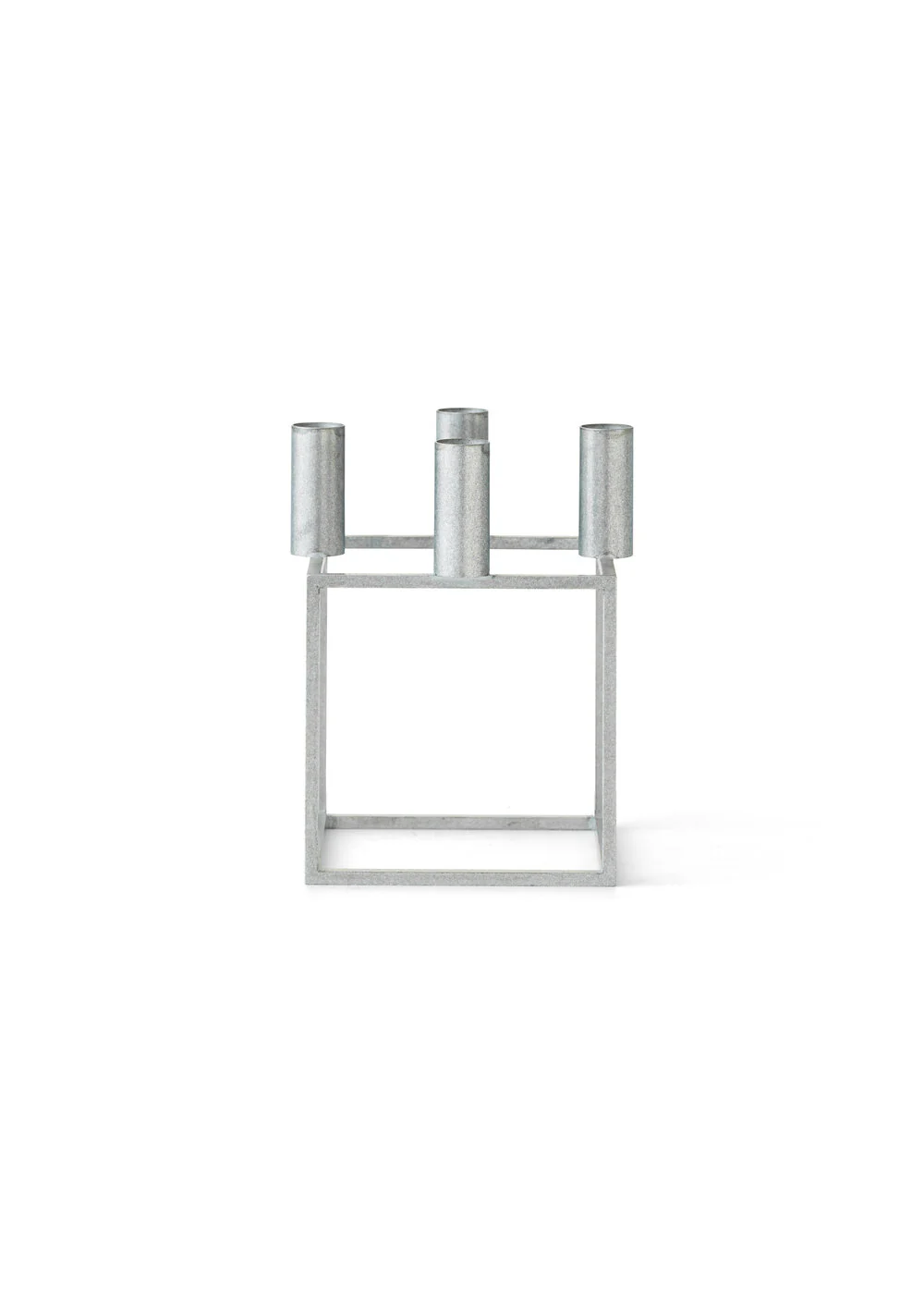 Kubus 4 lysestage - Zinc - Image 4