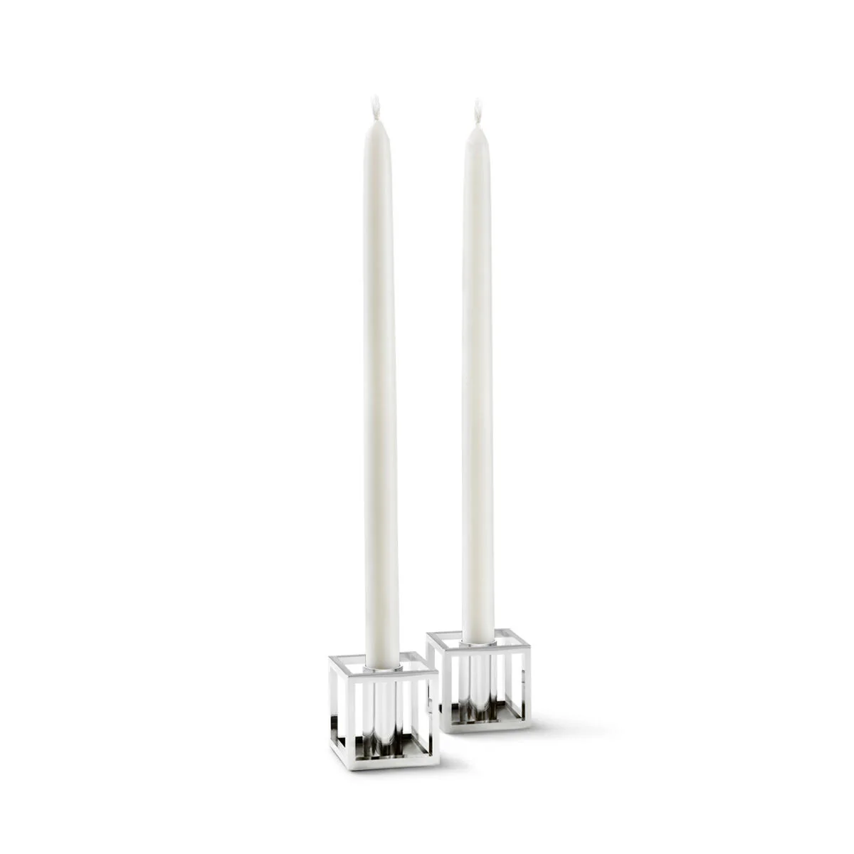 Kubus Micro lysestager, nikkelbelagt - 2 stk - Image 2