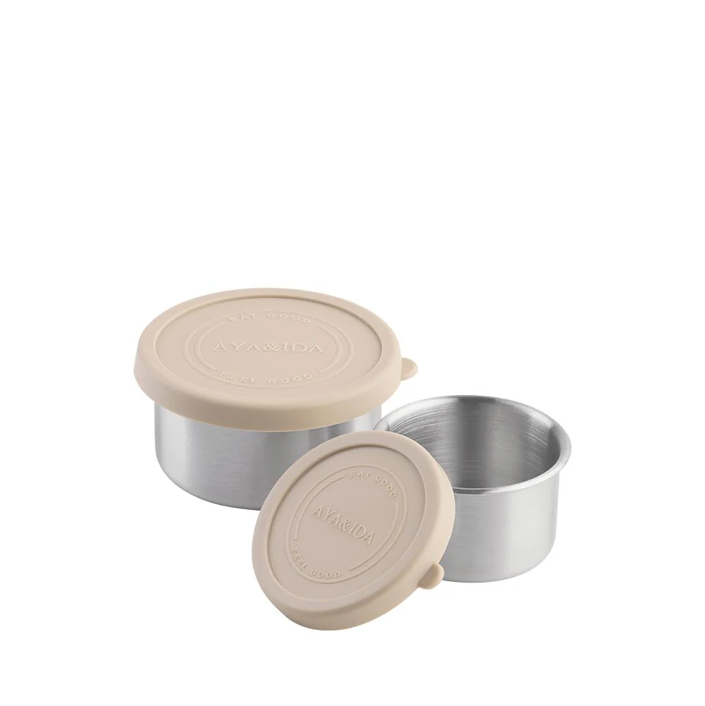 Snack Container, Cream Beige - 2 stk - Image 3