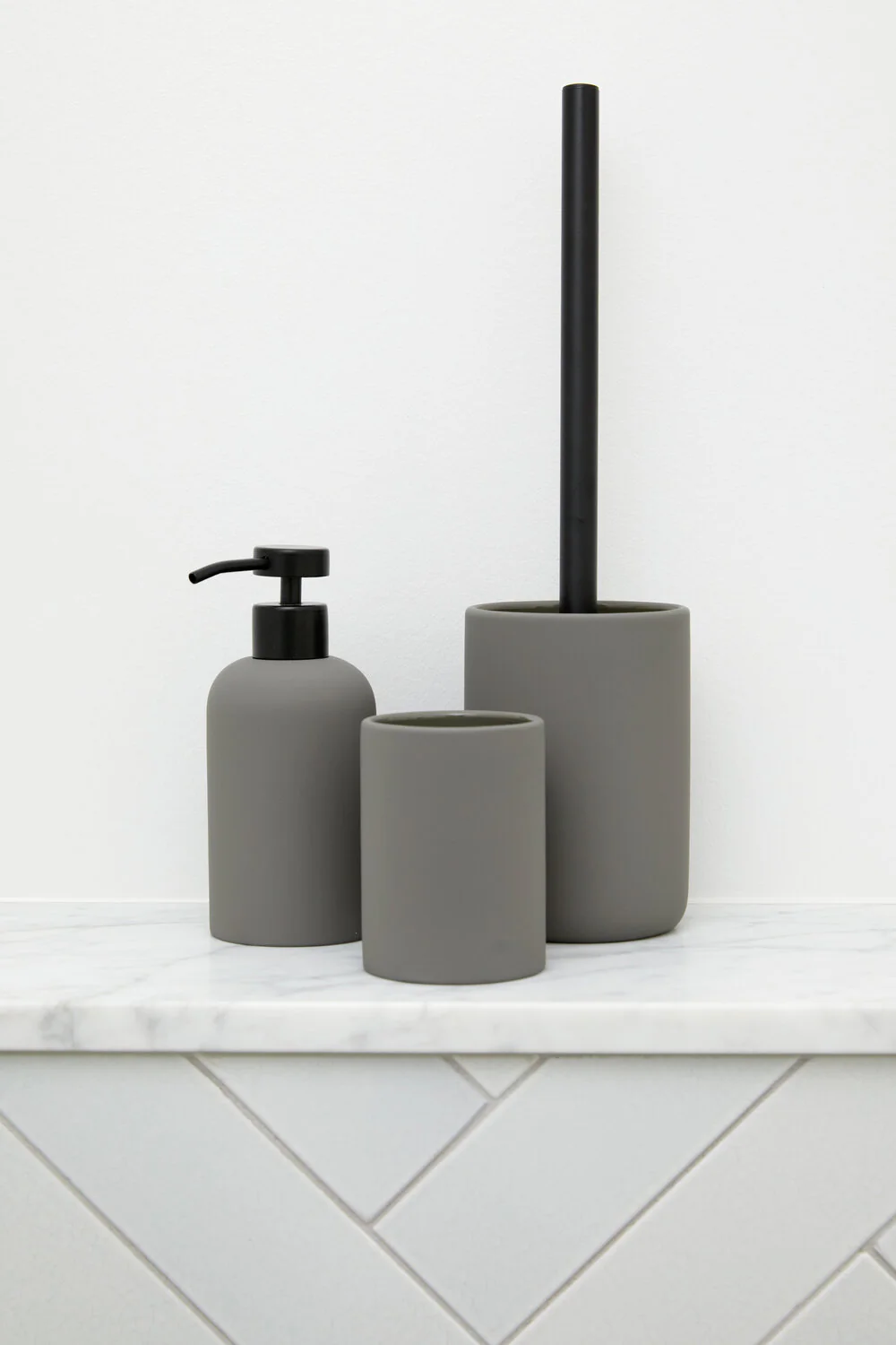 Ceramic Smooth sæbedispenser - grå - Image 3