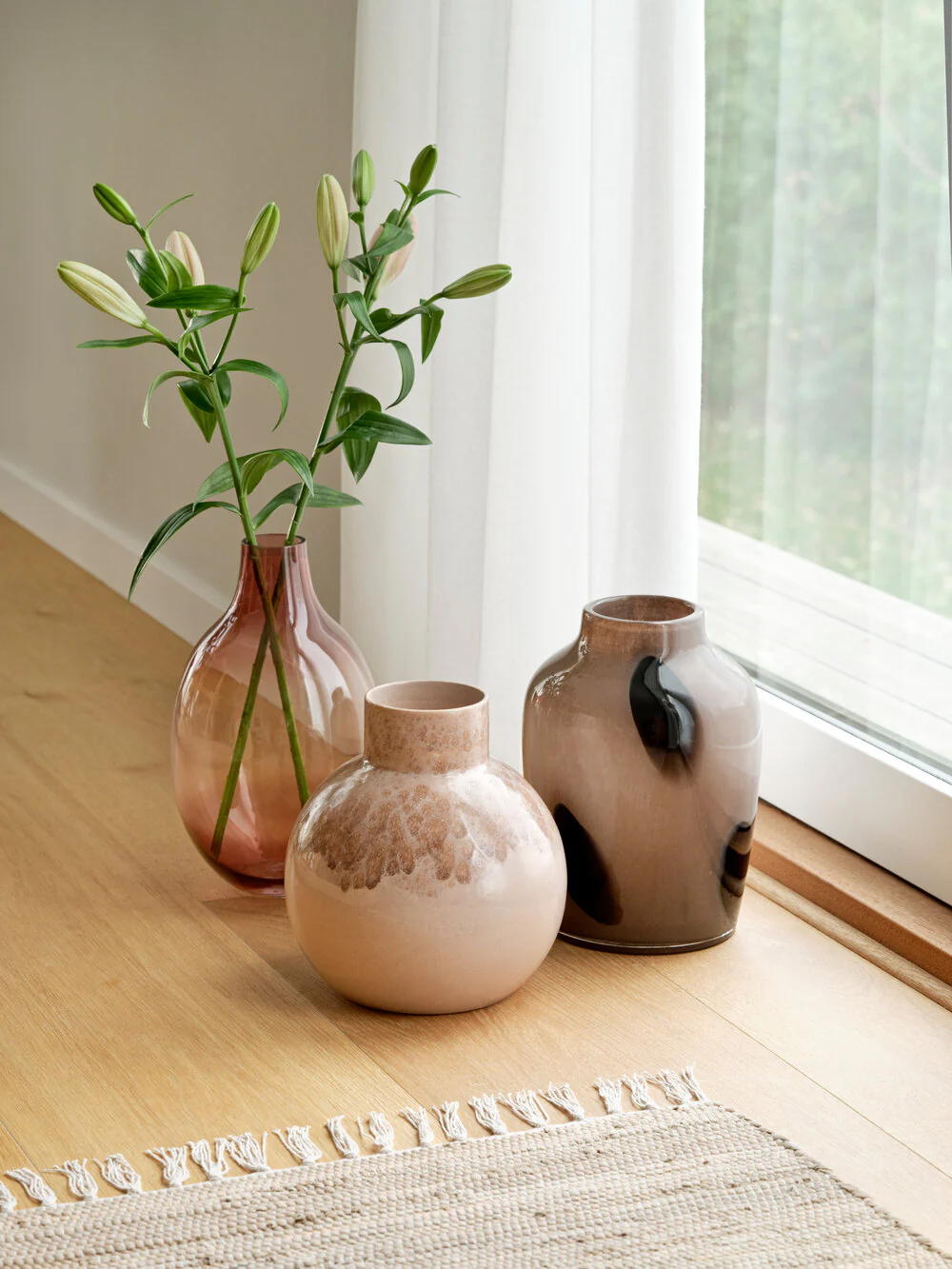 Glaceret vase - Pink - Image 2