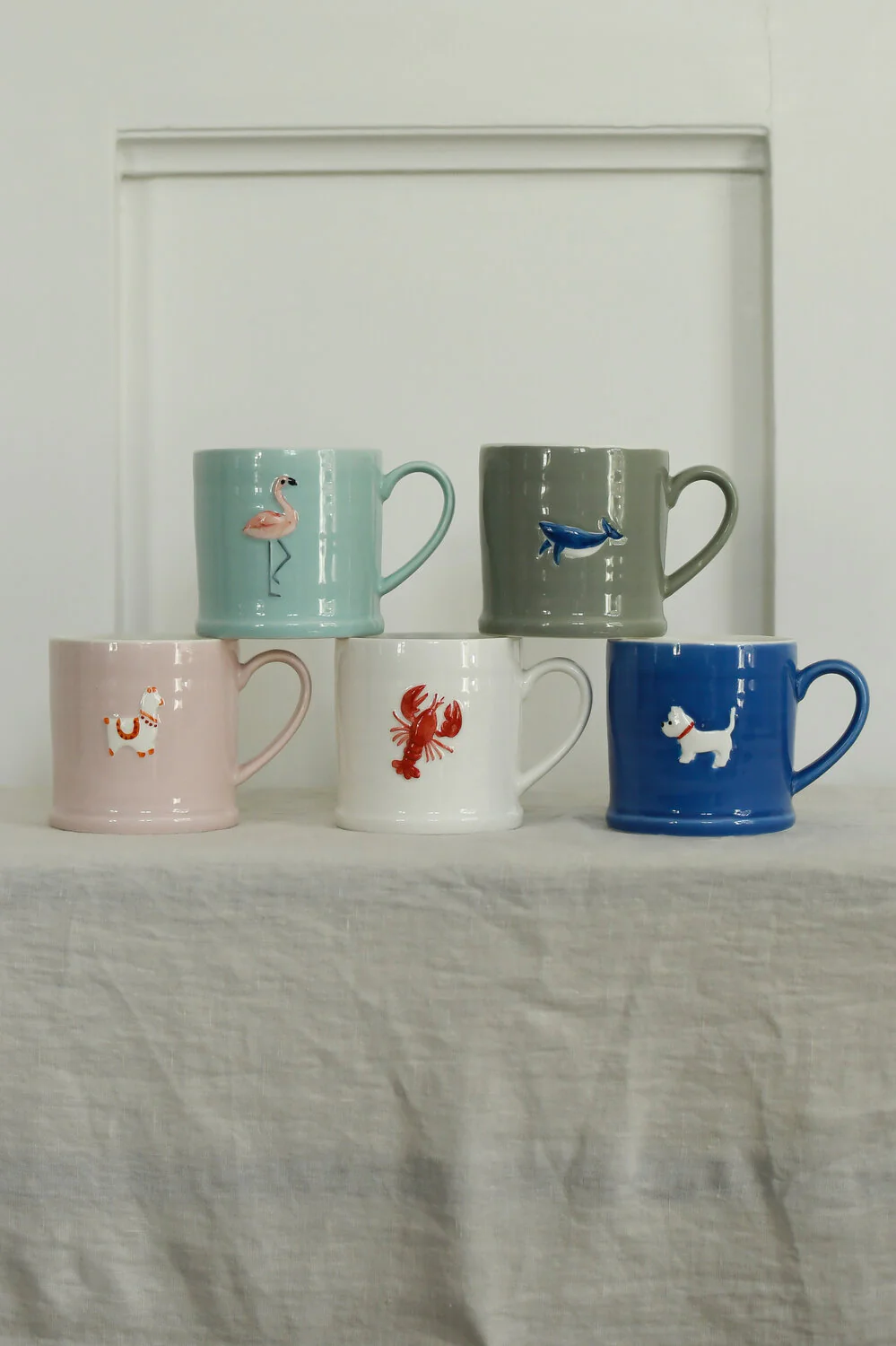Krus med flamingo, blå - 320ml - Image 3