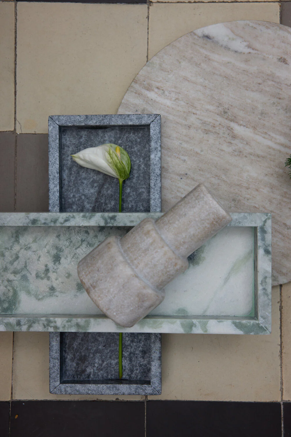 Marmor bakke - grå - Image 3
