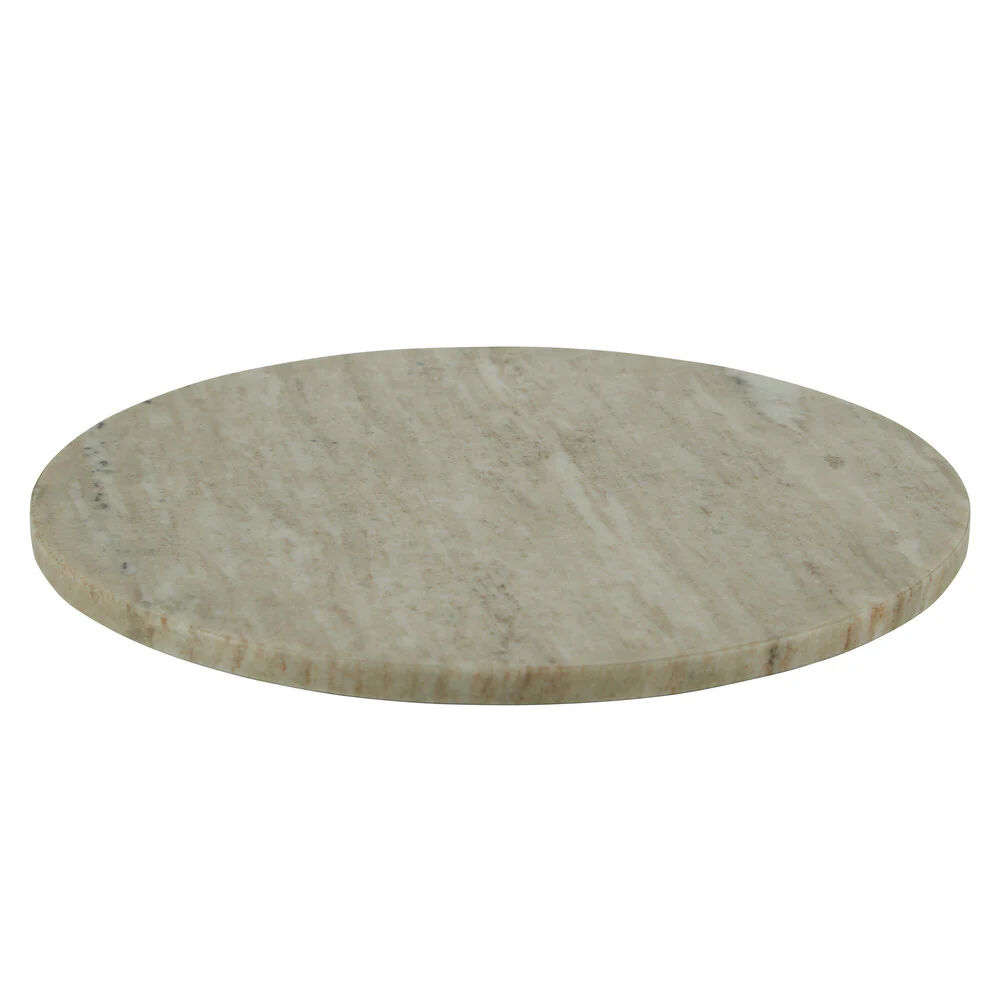 Rundt skærebræt, beige marmor - Ø:30 cm. - Image 2