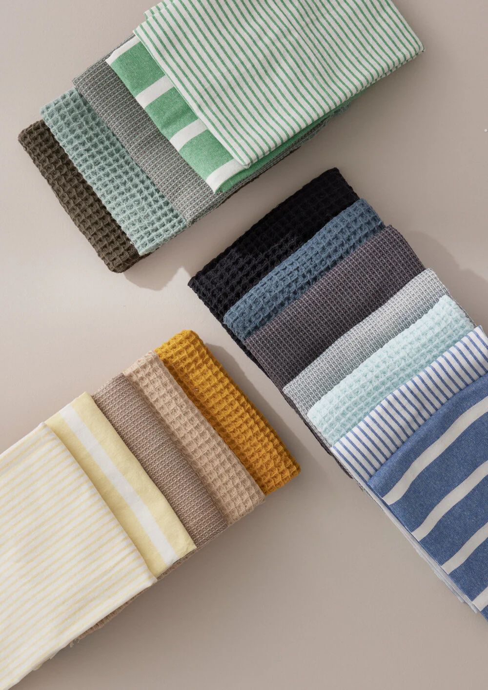 Stripe viskestykke bred, grøn - 50x70 cm - Image 2