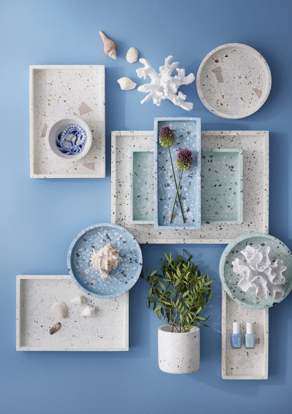 Terrazzo bakke, soft rose - 30 x 20 cm. - Image 2