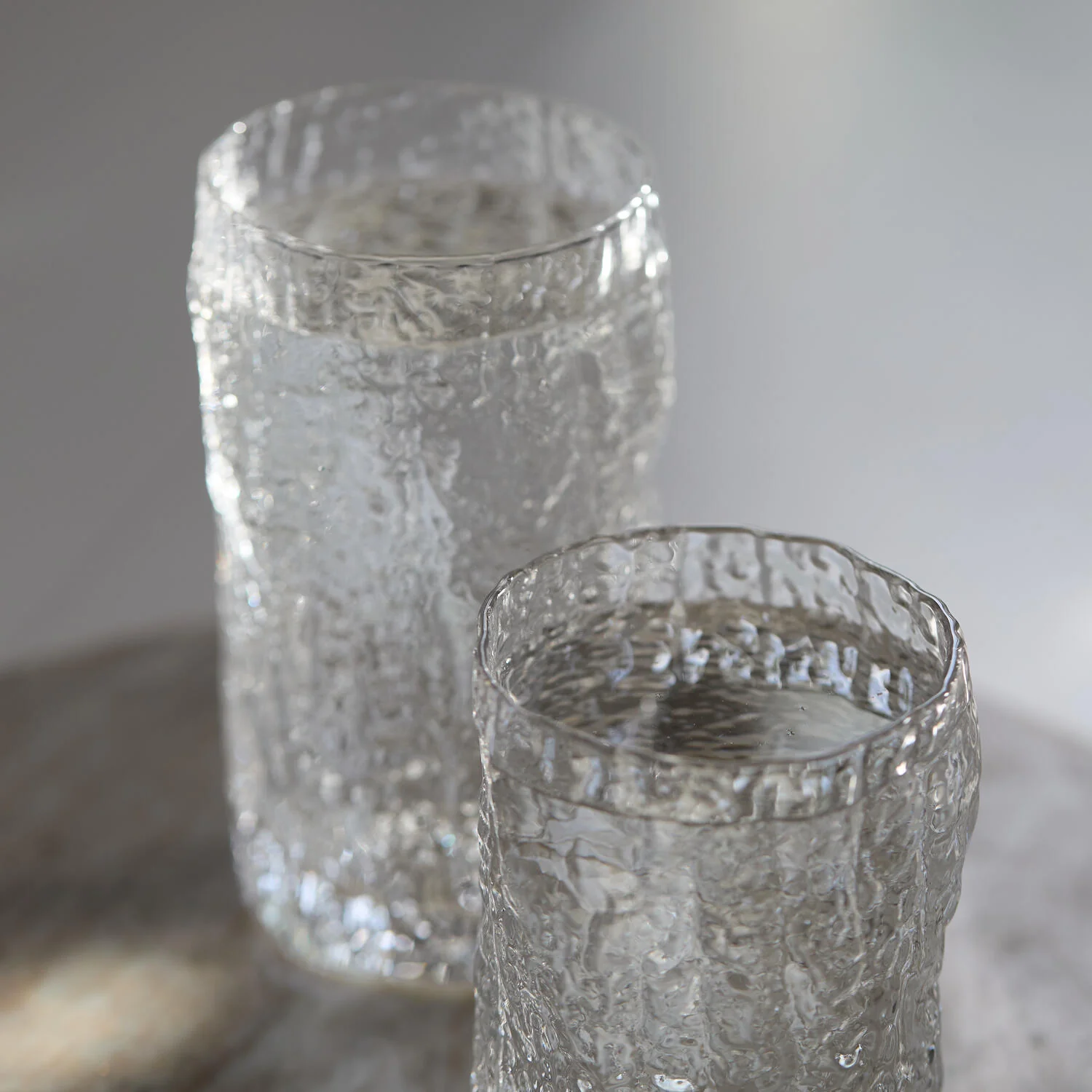 Tumbler Organic Shape vandglas, høj - Clear - Image 5