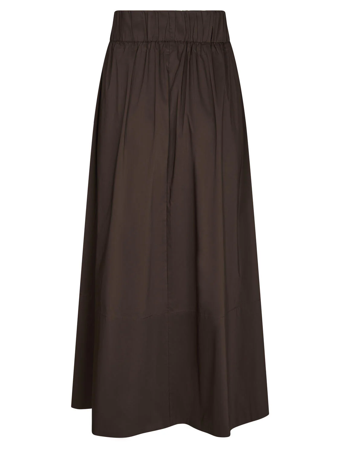 Bella Poplin nederdel - Chocolate Brown - Image 2