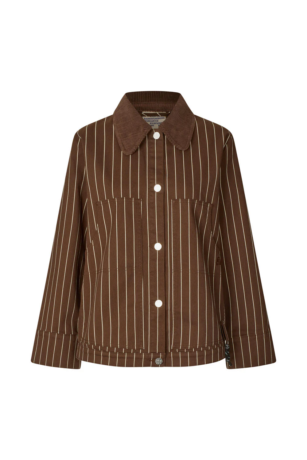 Benilda denimjakke - Creme Brown Pinstripe - Image 2