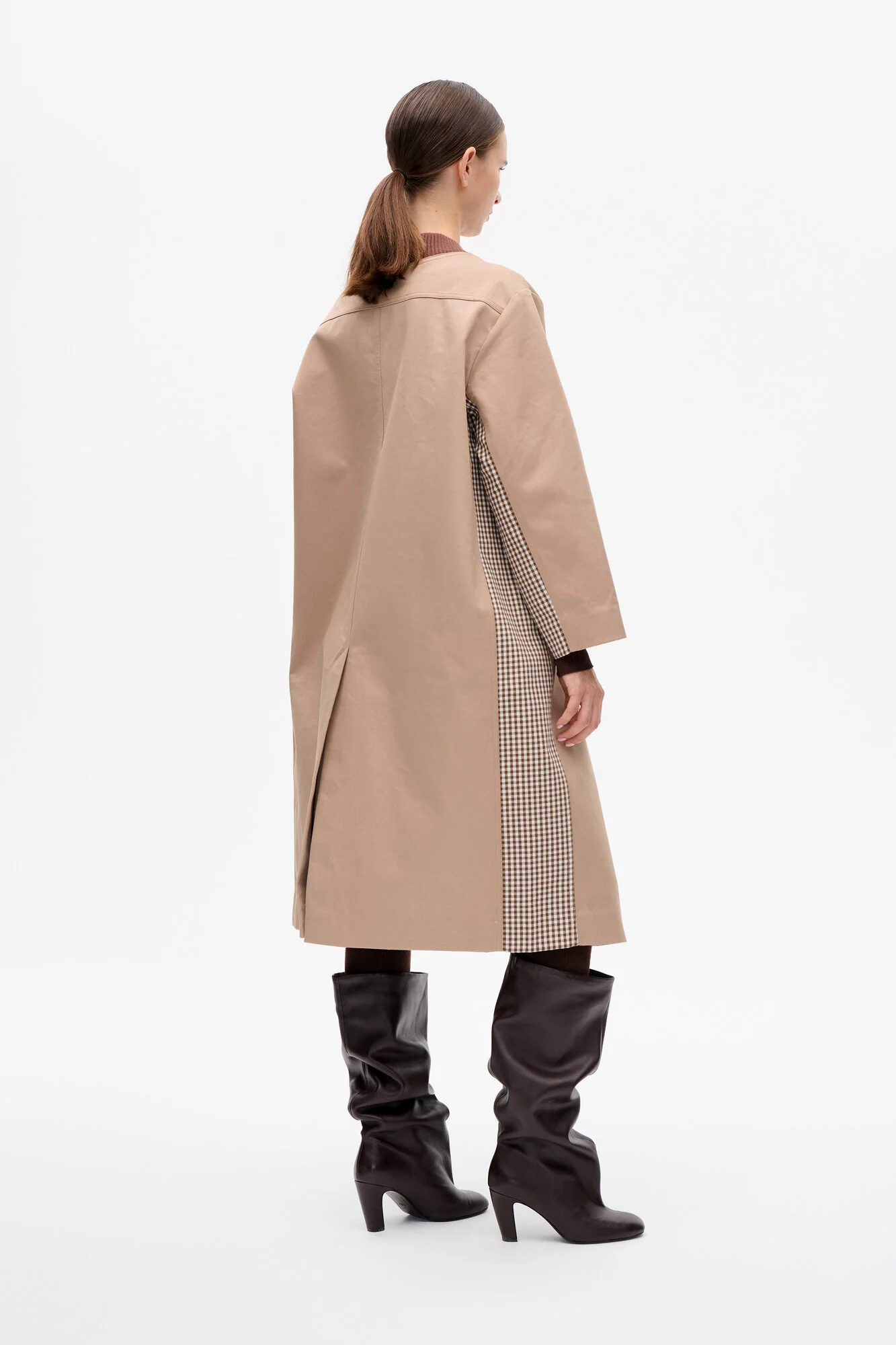 Dagny trenchcoat - Portabella Camel Check - Image 4