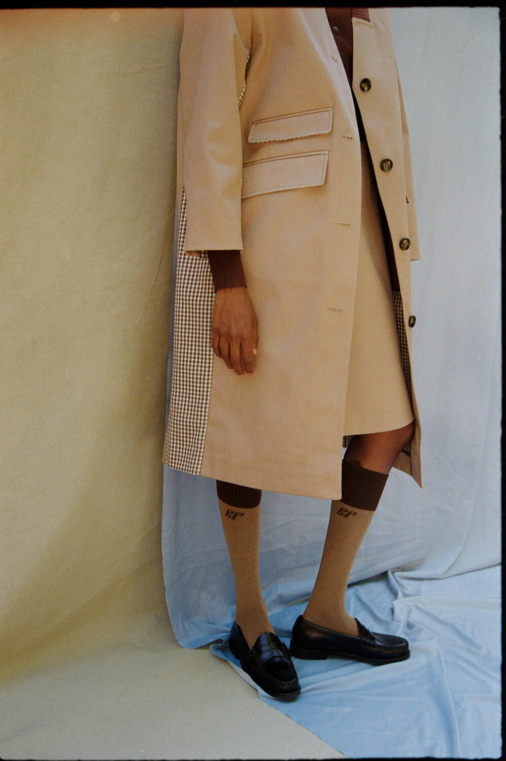 Dagny trenchcoat - Portabella Camel Check - Image 5