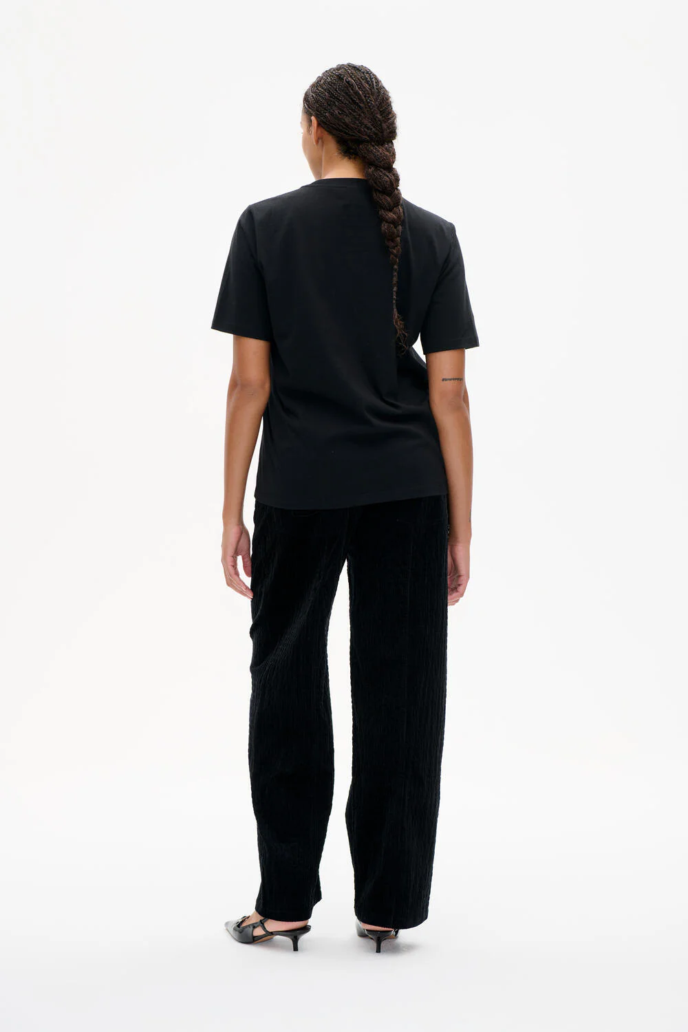 Jawo t-shirt - Black Rhinestones - Image 5