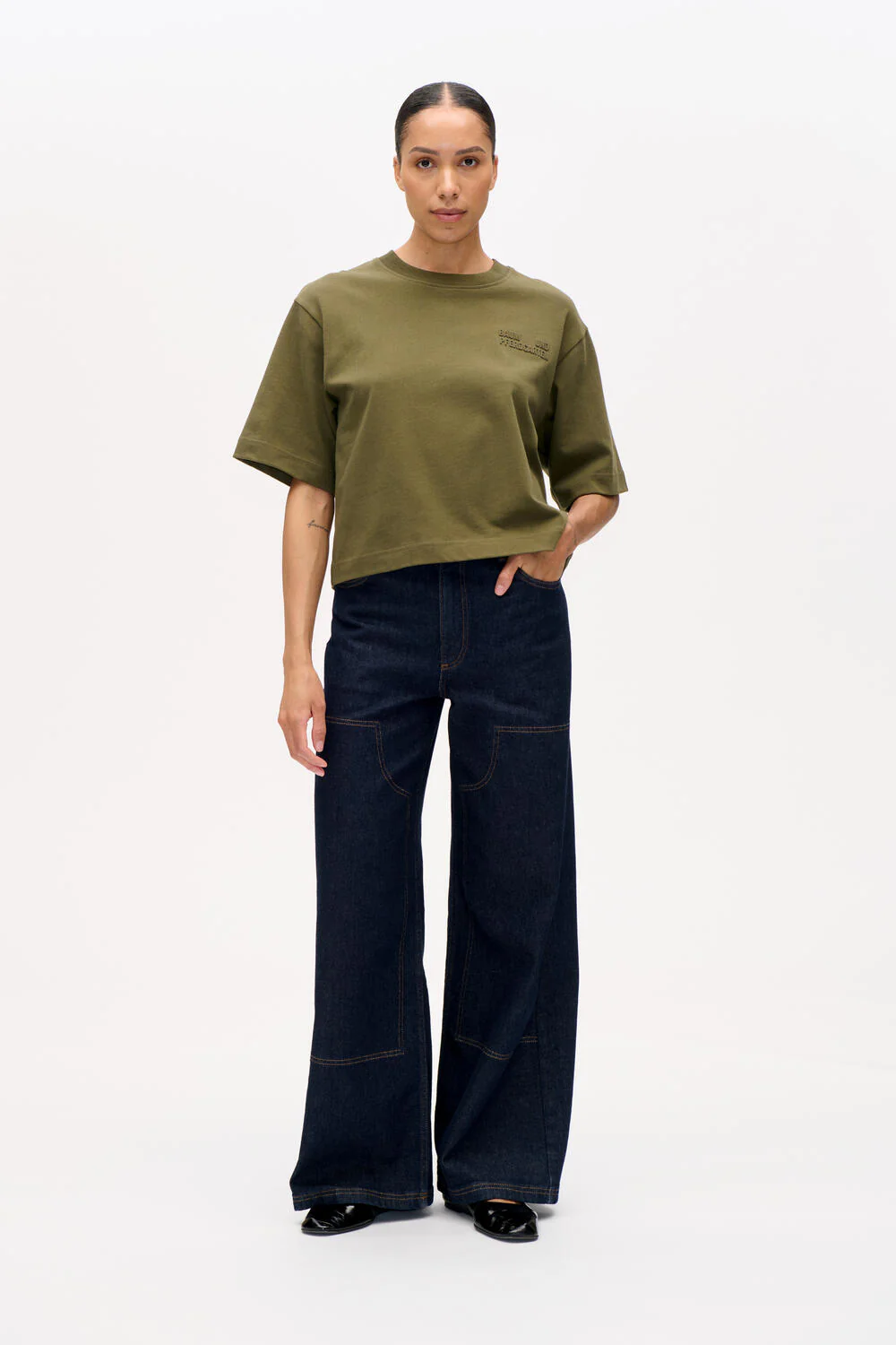 Jiana t-shirt - Ivy Green - Image 3