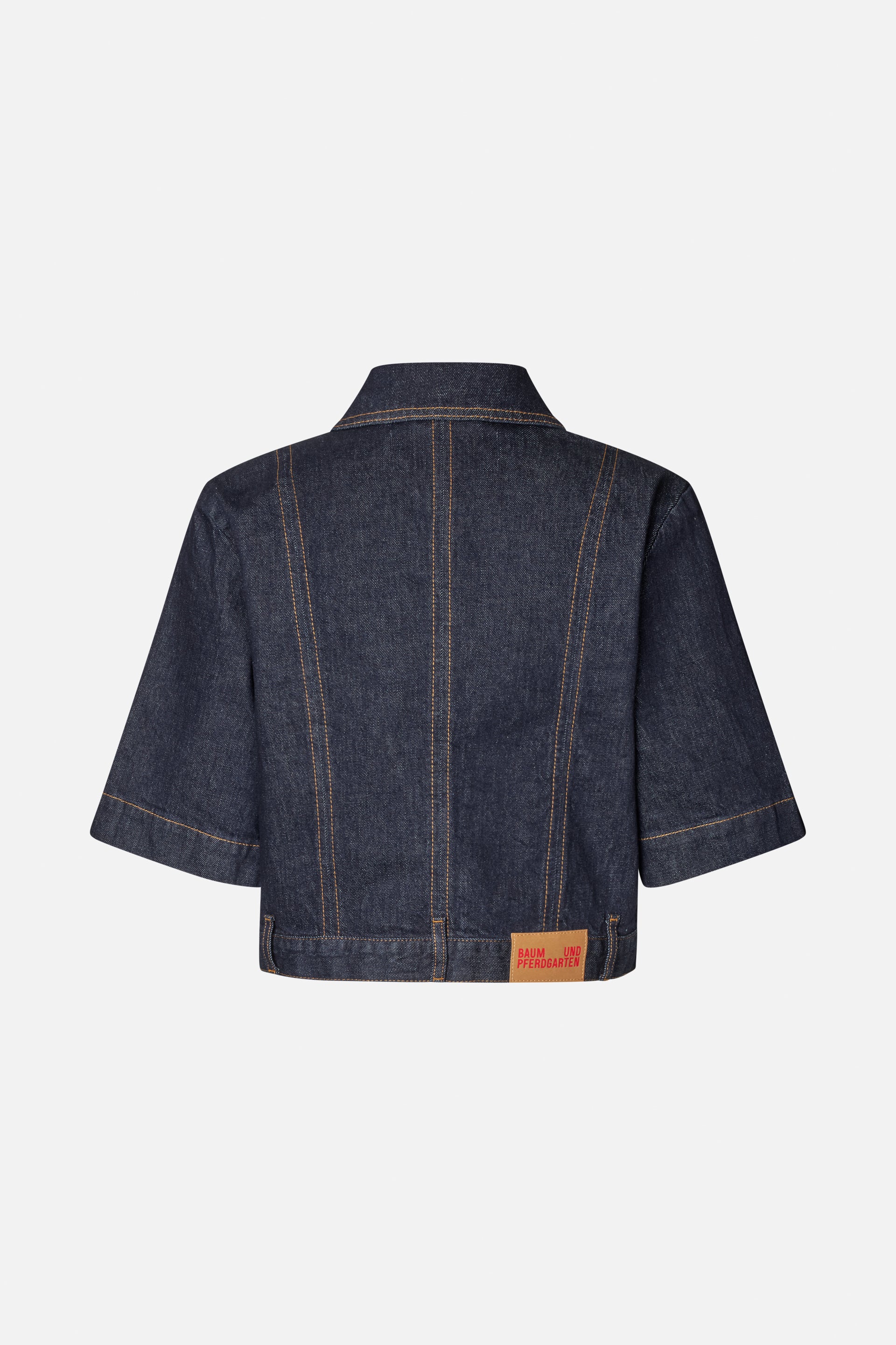 NO 05 denimskjorte - Dark Blue Rinse - Image 10
