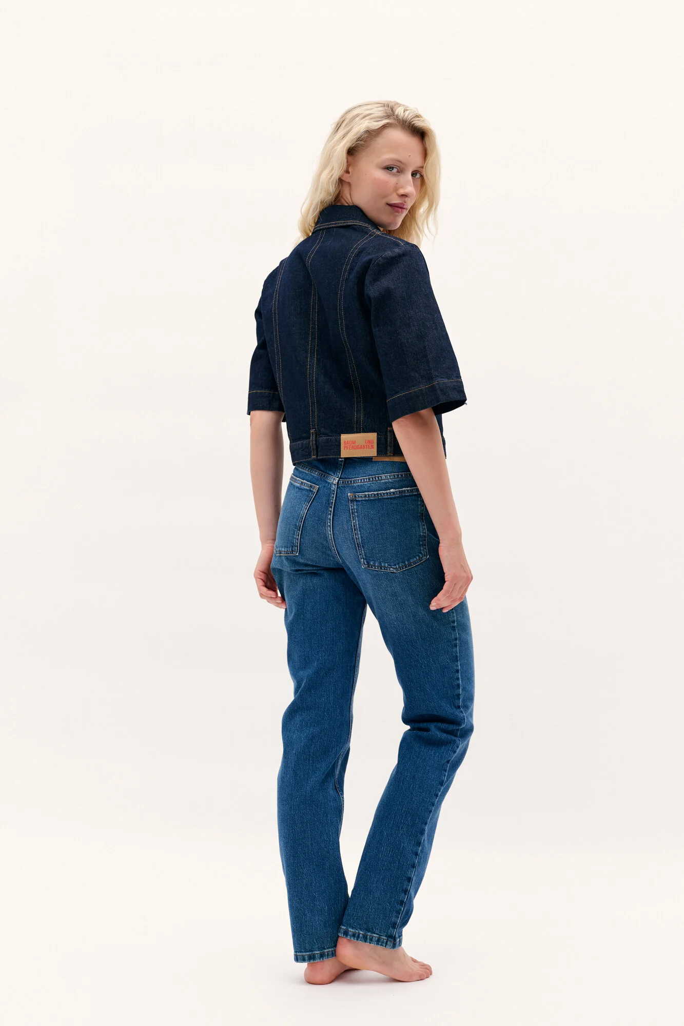 NO 05 denimskjorte - Dark Blue Rinse - Image 9