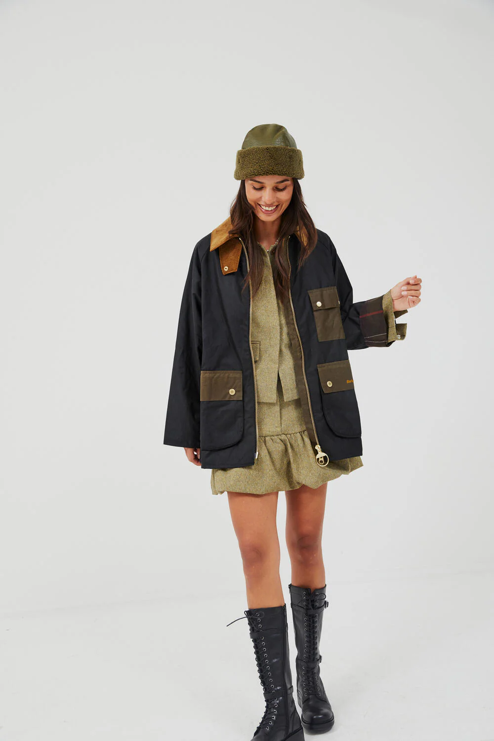 Sikita nederdel - Straw Yellow Tweed - Image 3