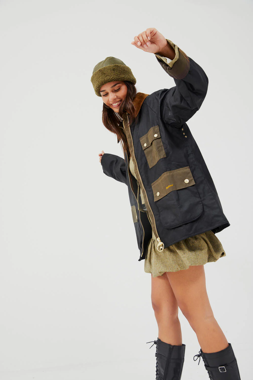 Sikita nederdel - Straw Yellow Tweed - Image 4