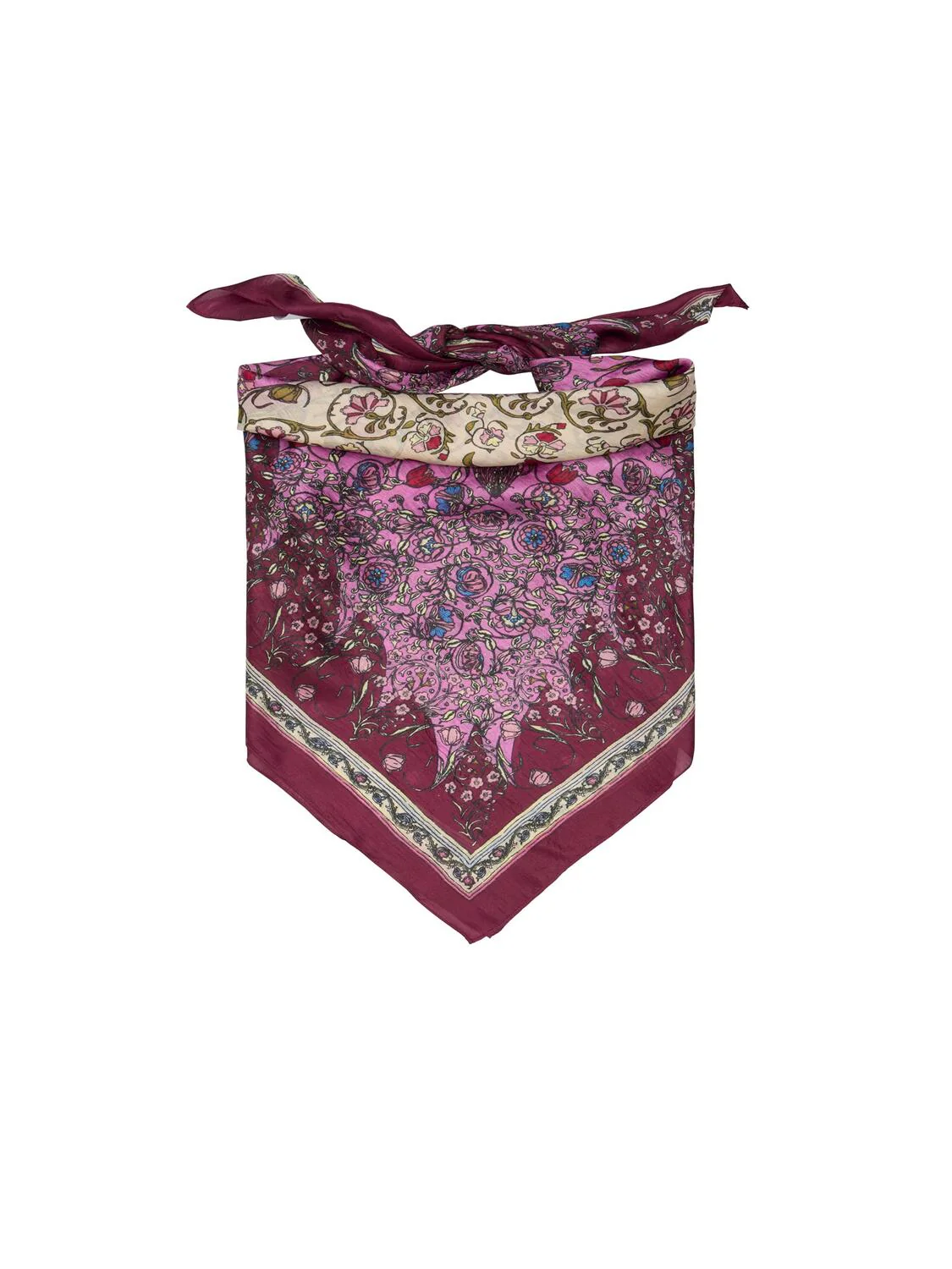 Gardenparty Taby Sia silketørklæde - Vivacious Pink