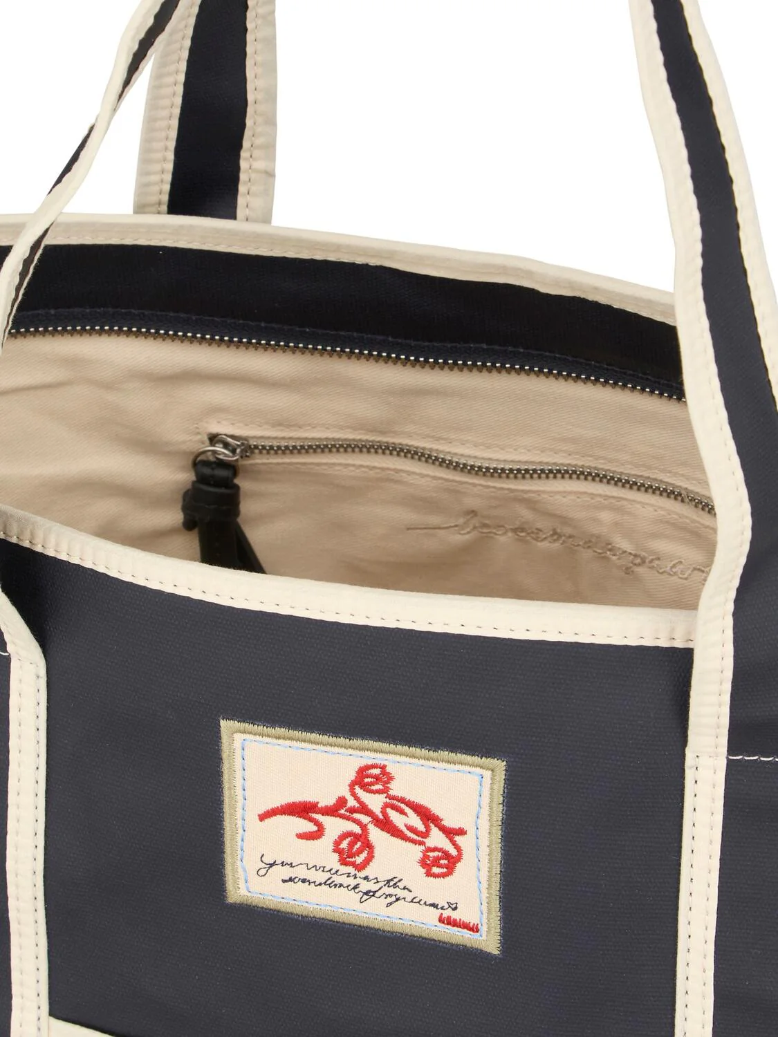 Solid Coated Aubrey shopper - Navy Blue - Image 3