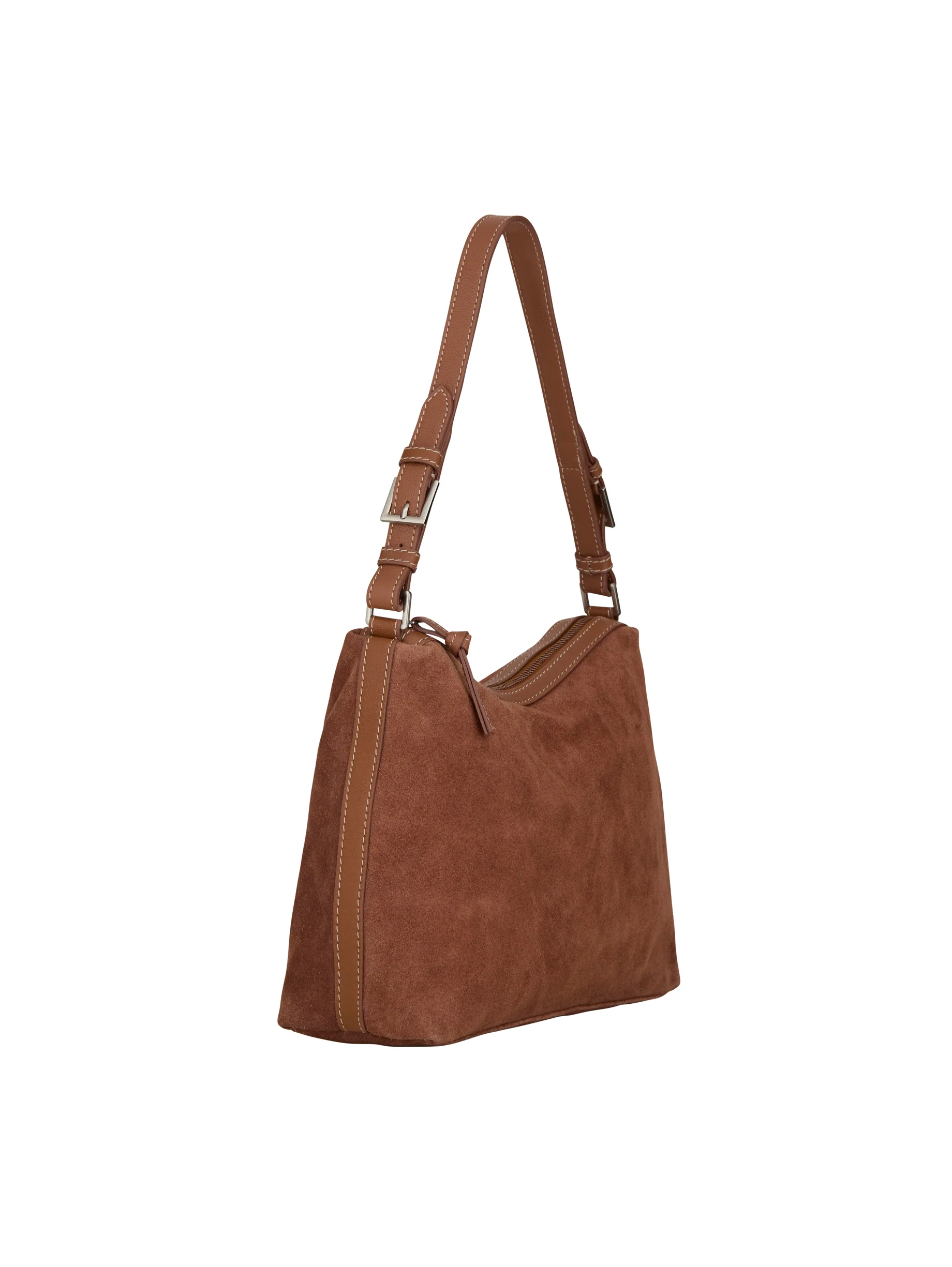 Suede Ginni Medi taske - Brown Tortoise Shell - Image 2