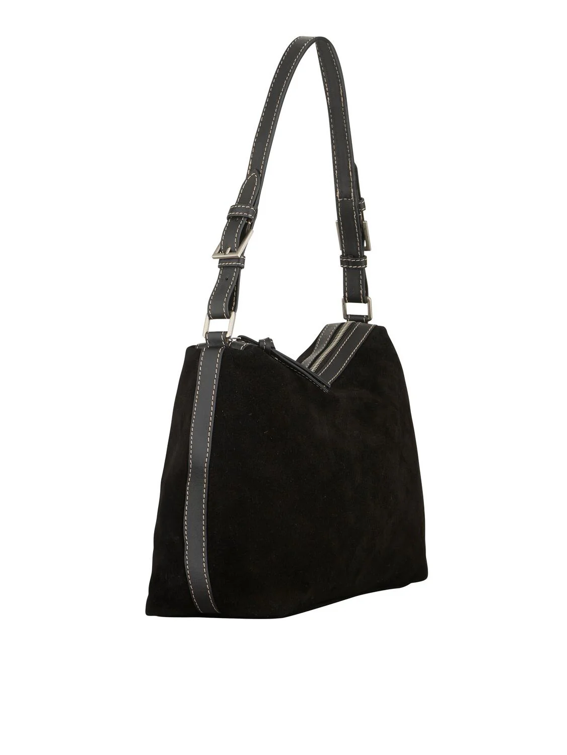 Suede Ginni Medi taske - sort - Image 3