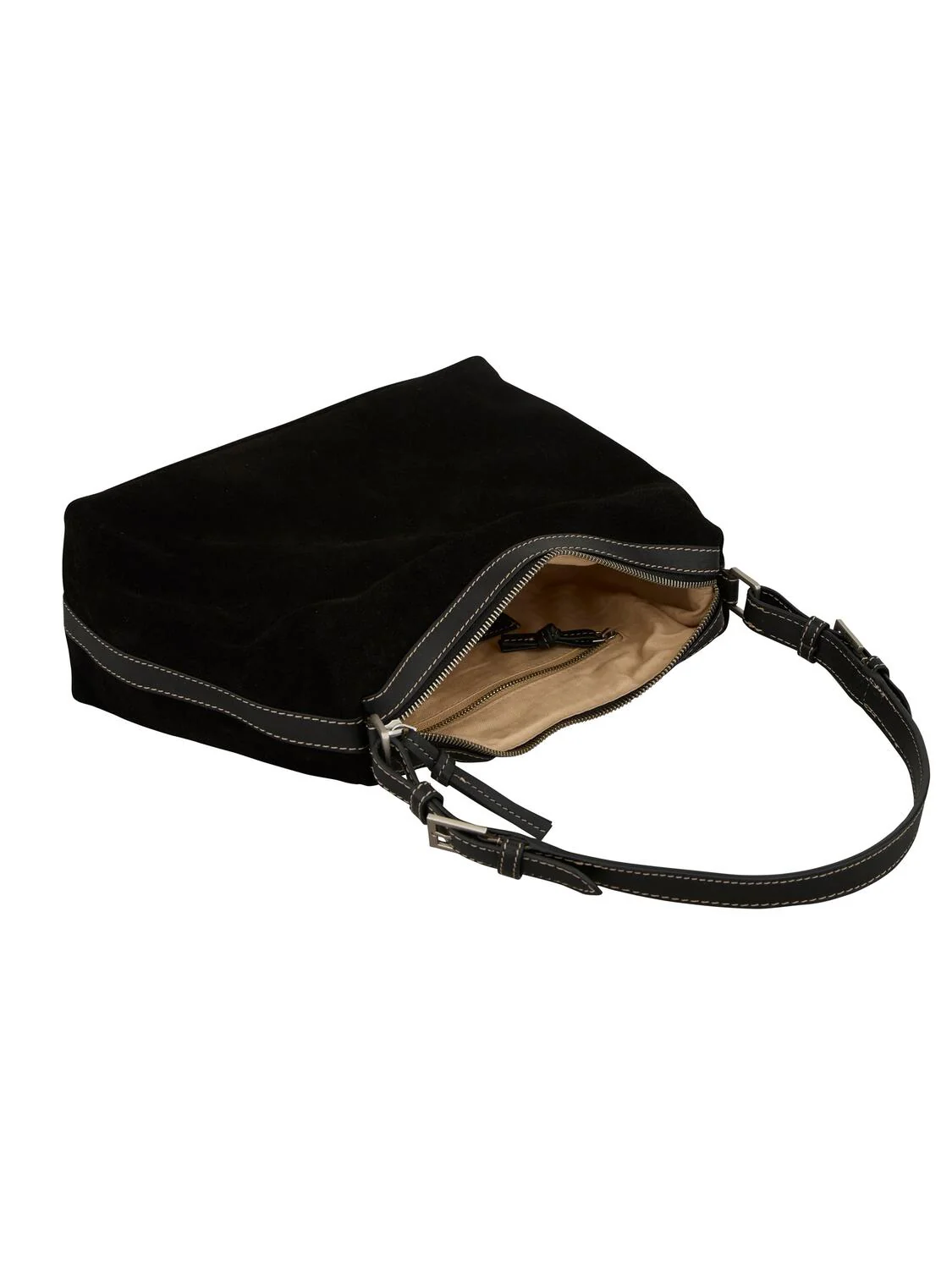 Suede Ginni Medi taske - sort - Image 4