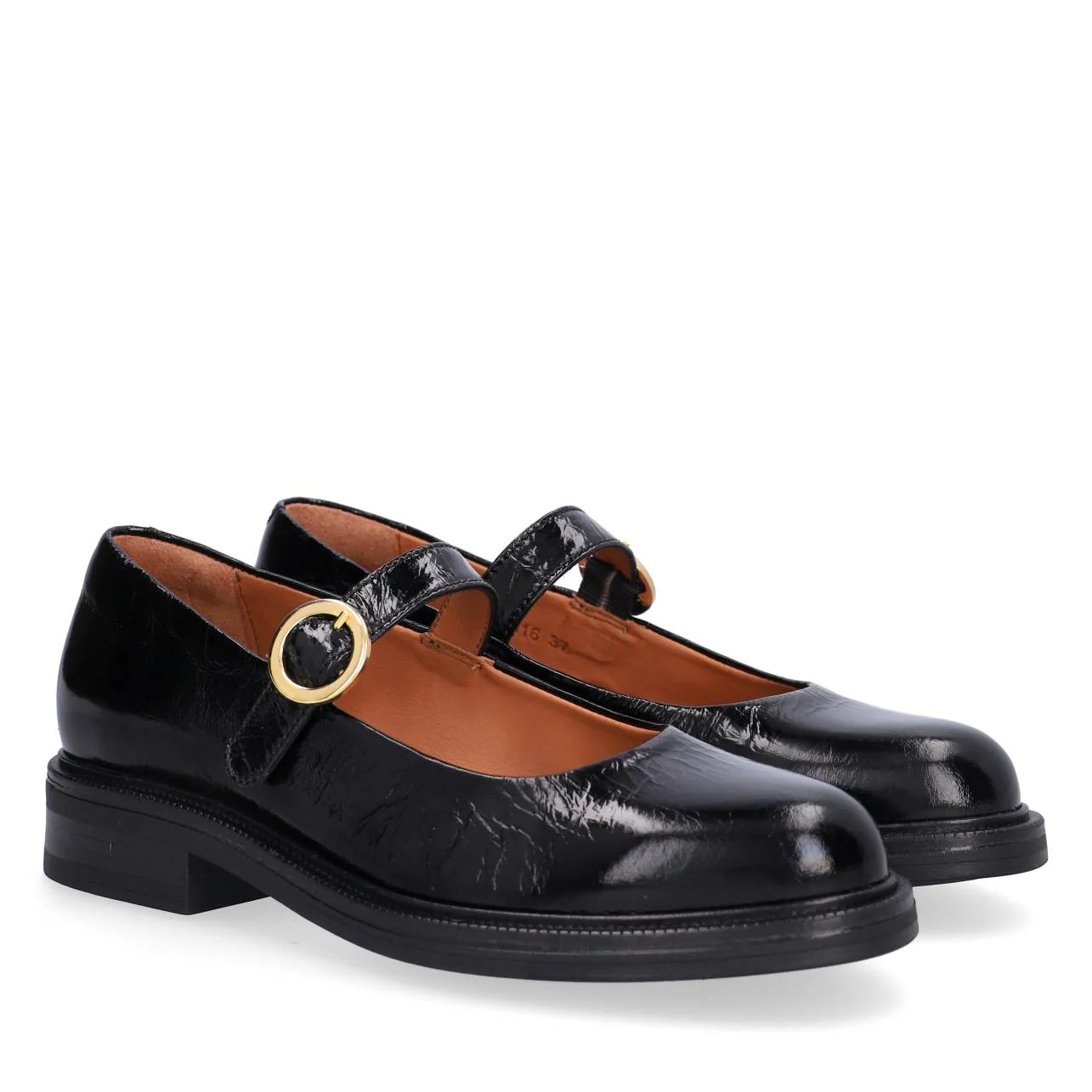 A7016 Mary Jane loafers - Black Naplack 260 - Image 4