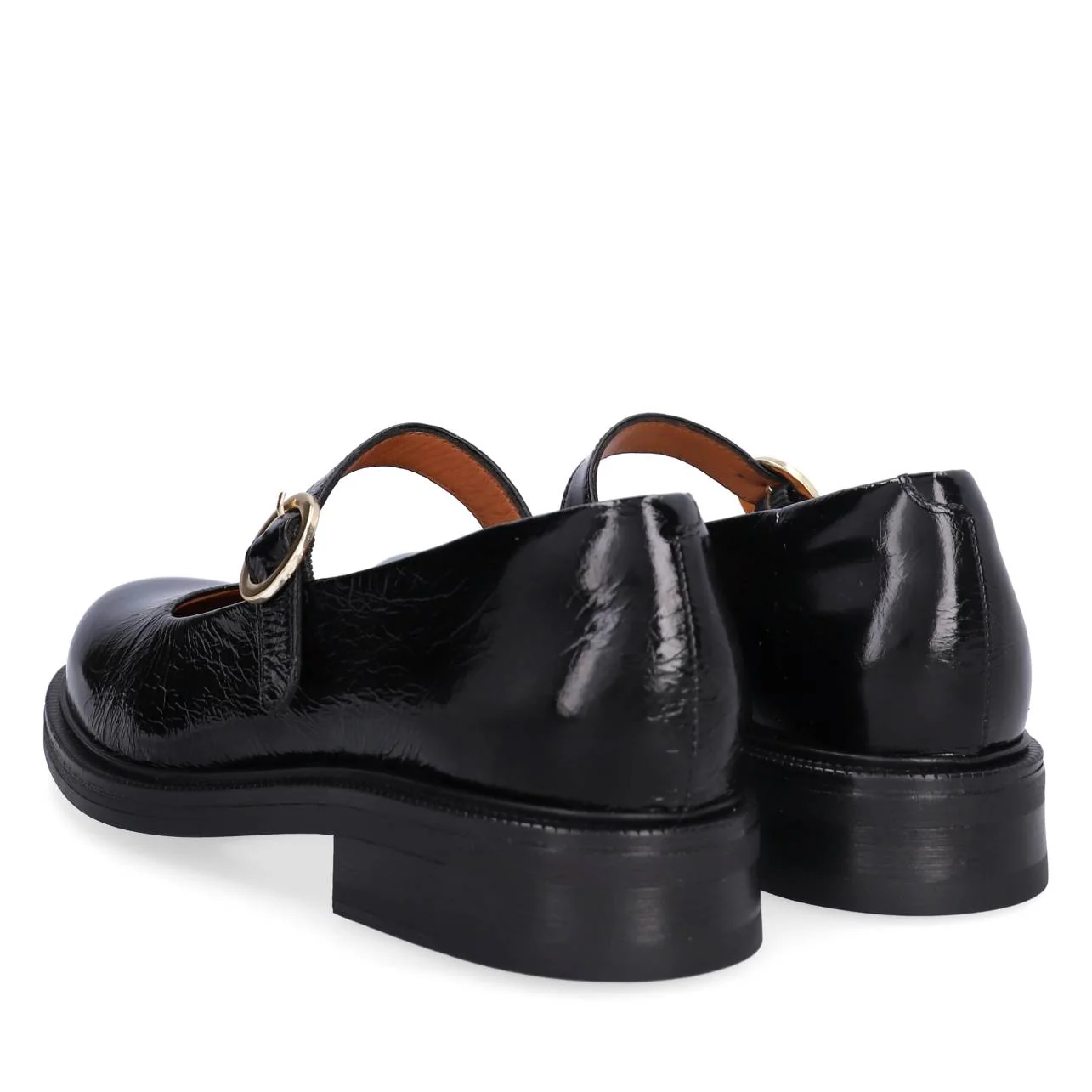 A7016 Mary Jane loafers - Black Naplack 260 - Image 5
