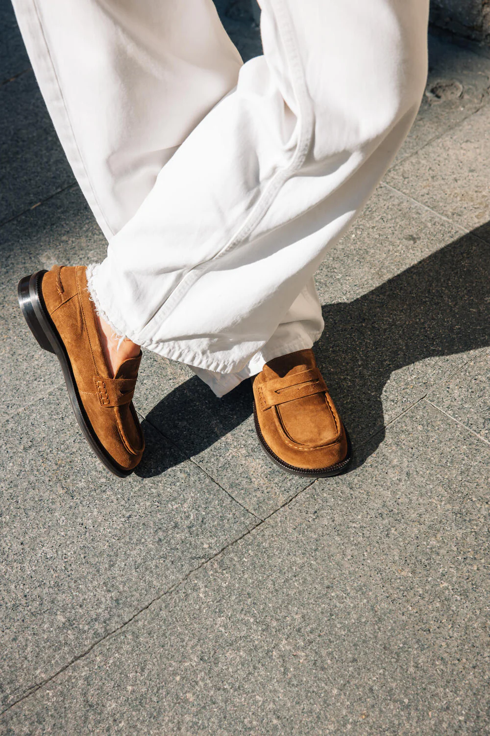 A9010 loafers - Tabac Babysilk Suede 555 - Image 2