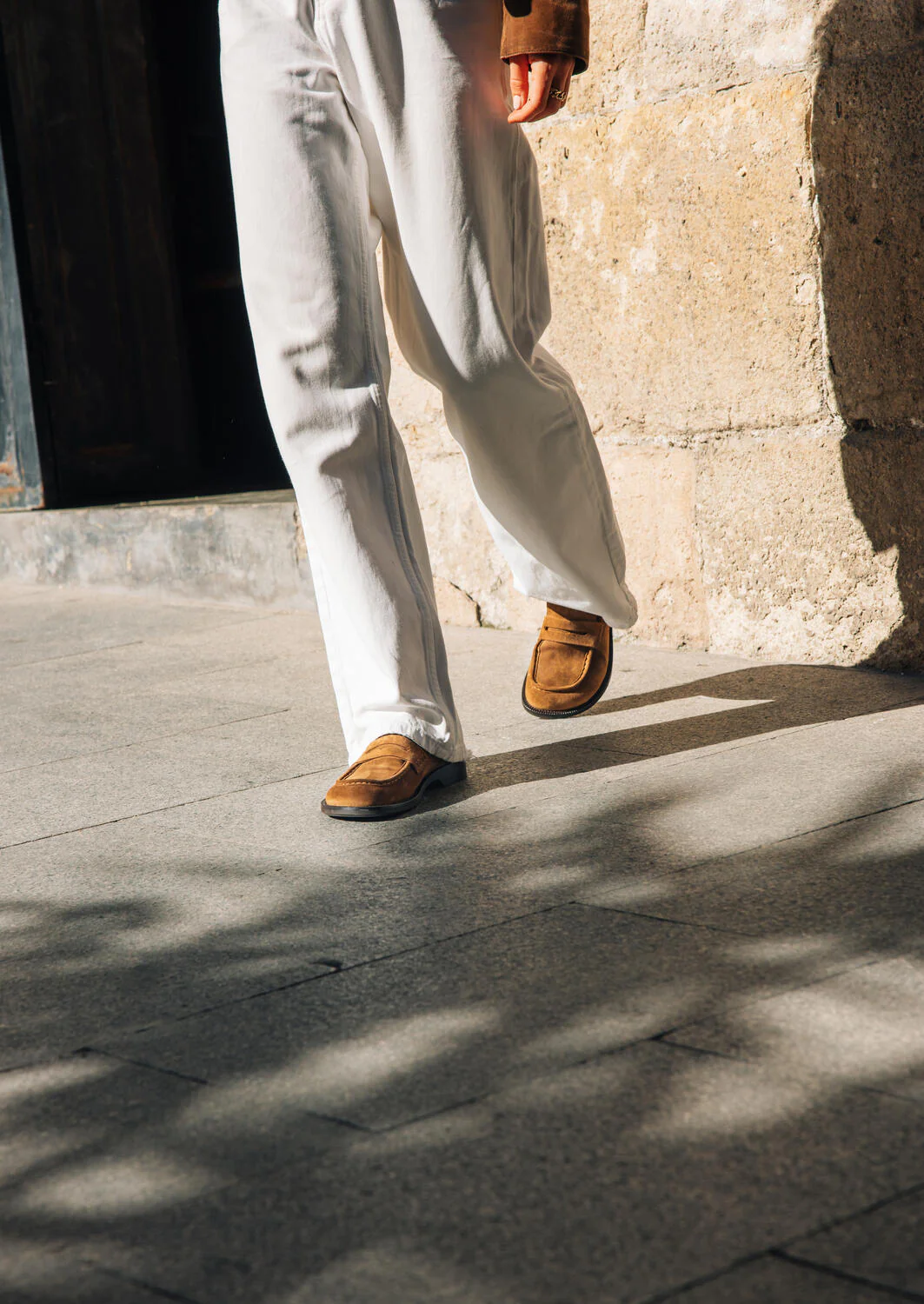 A9010 loafers - Tabac Babysilk Suede 555 - Image 5