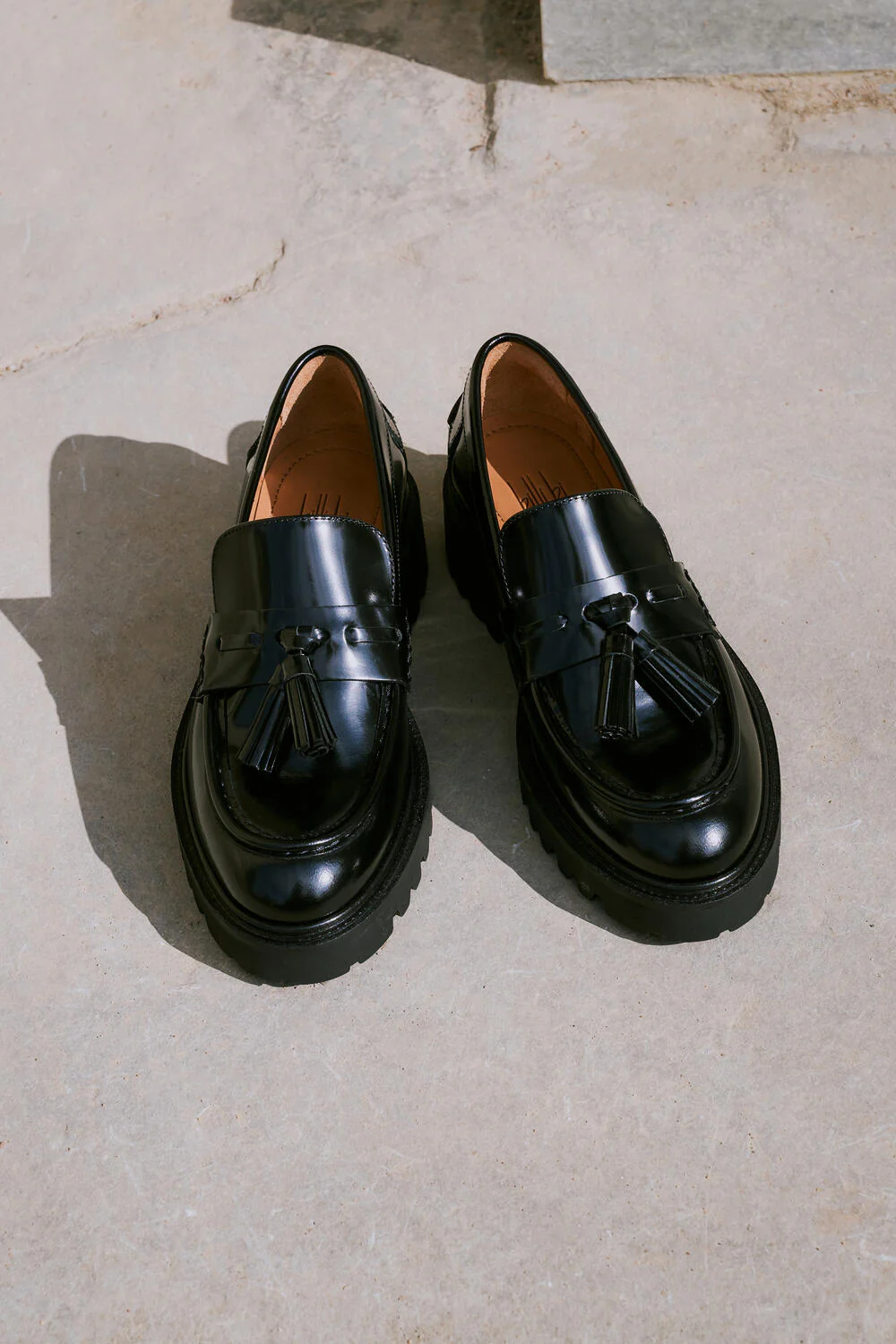 A9046 loafer med kvast - Black polido  900 - Image 2