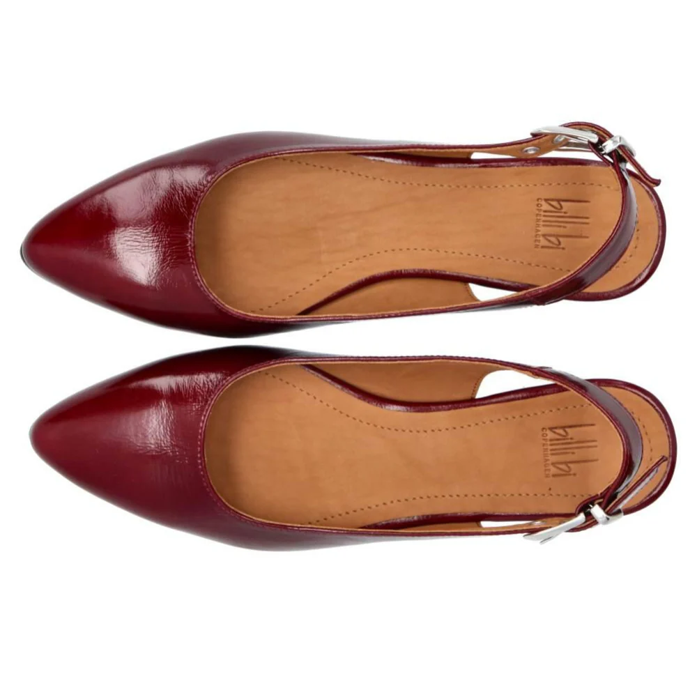 Sling back ballerinasko - Rubino naplack 268 - Image 6