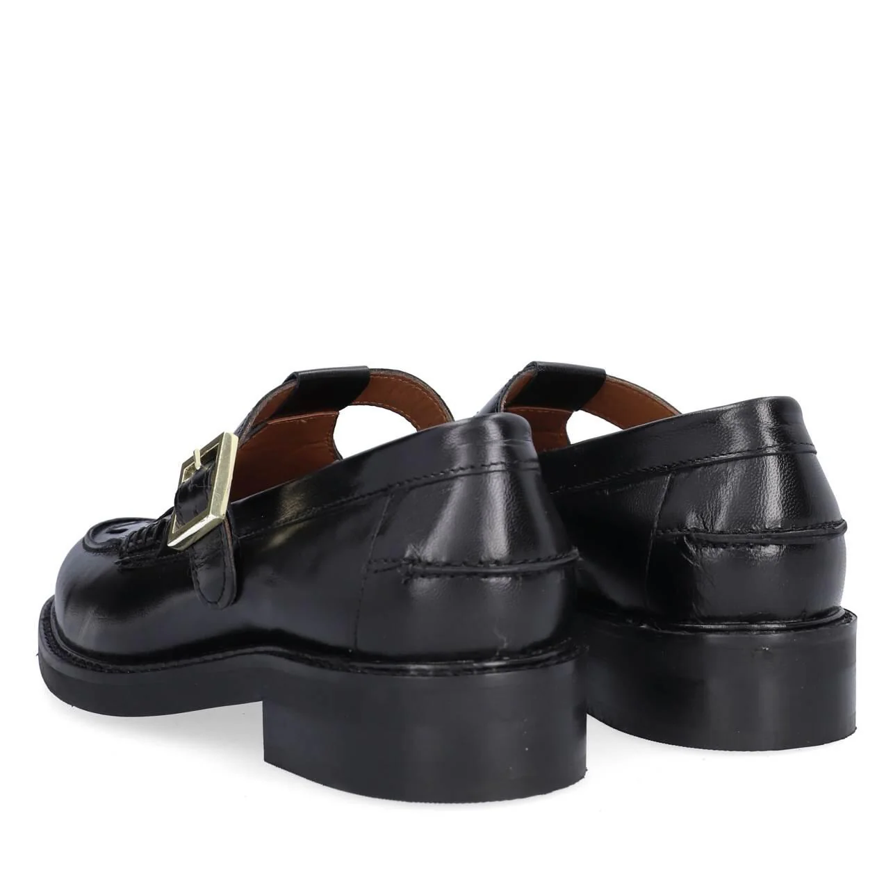 T-Bar Flet loafers - Black Calf 80 - Image 6