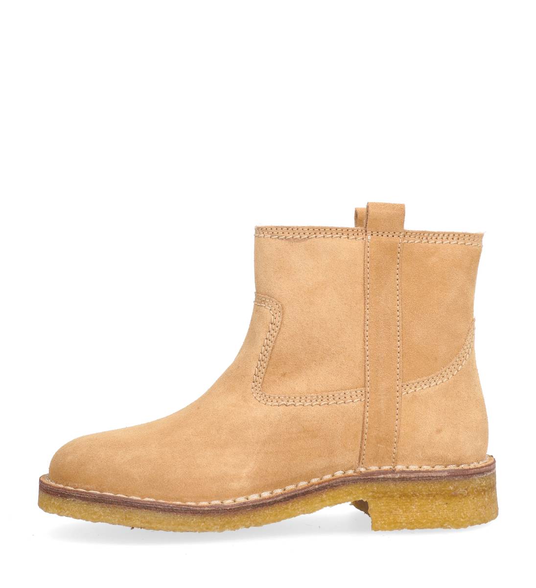 T16958 ankelstøvle med foer - Warm beige 314 suede 553 - Image 5