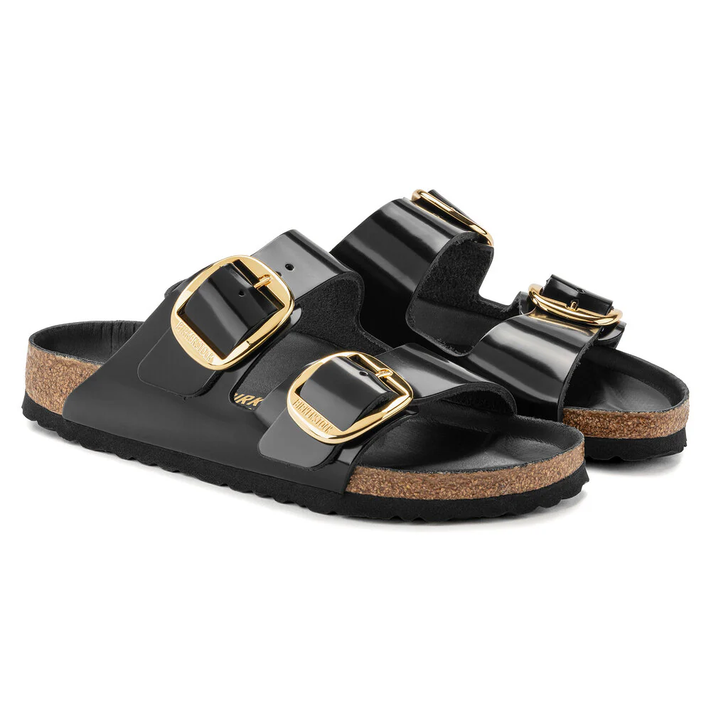 Arizona Big Buckle sandal - High Shine Black - Image 5