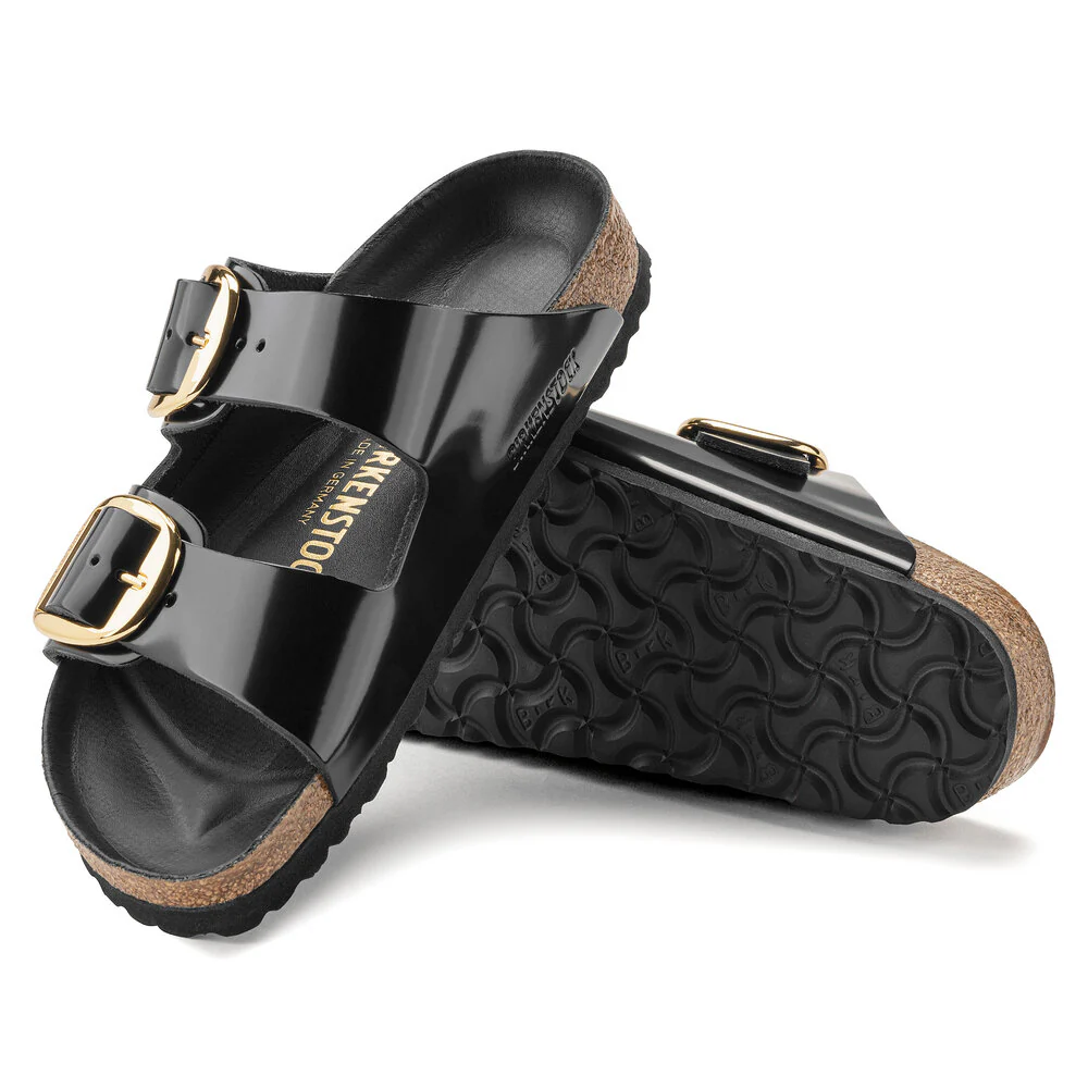 Arizona Big Buckle sandal - High Shine Black - Image 7