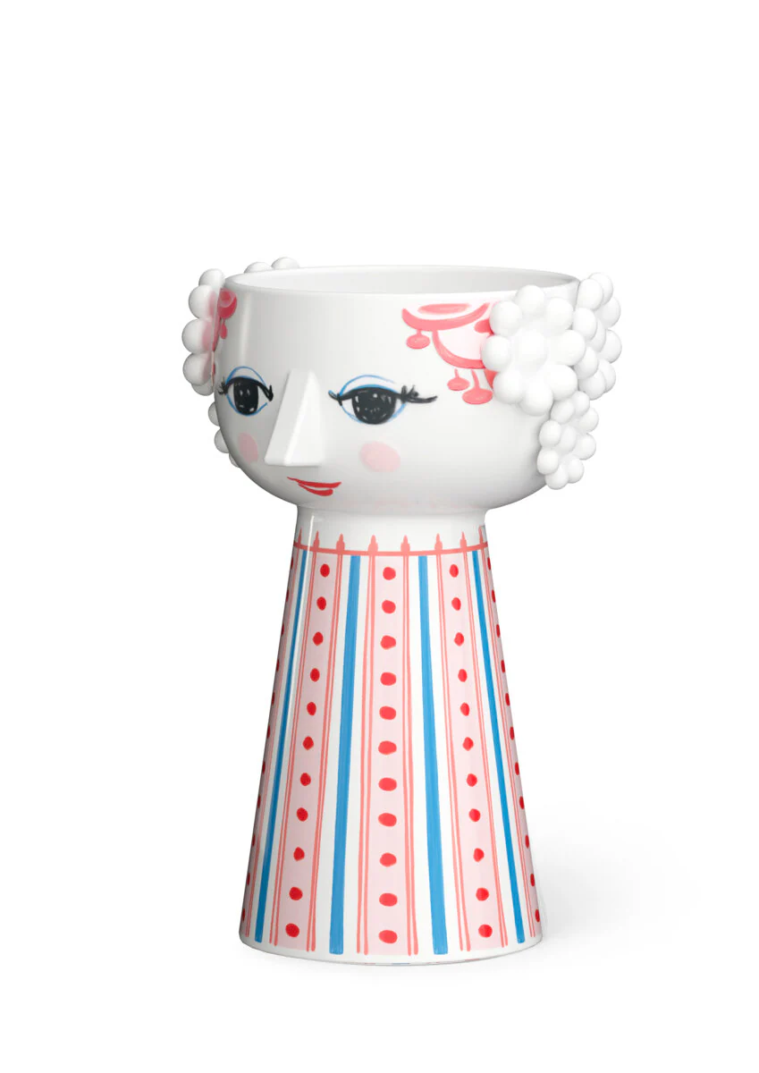 Eva Lysestage, støvet rød - H14 cm. - Image 3