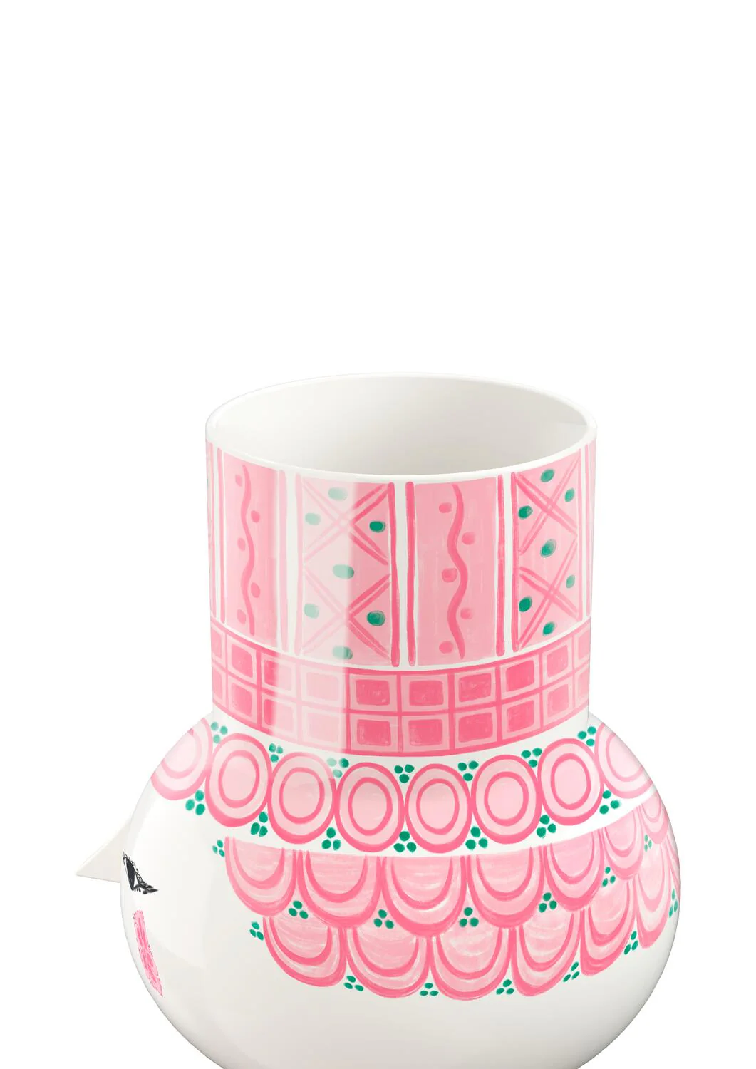 Olga vase, pink - H:15 cm - Image 2