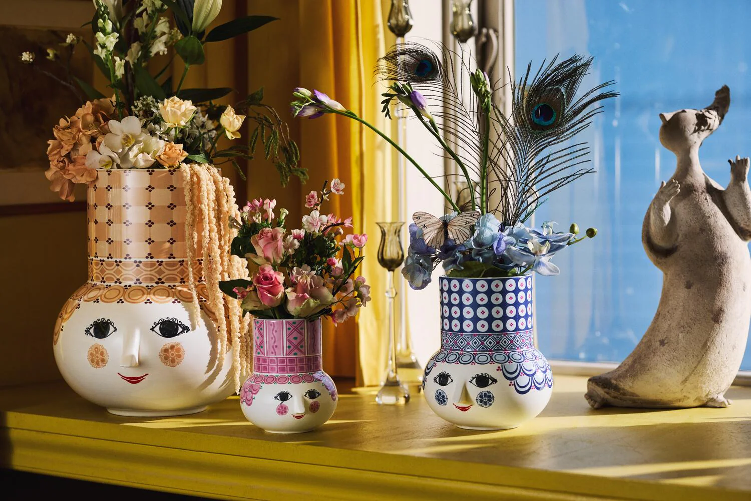 Olga vase, pink - H:15 cm - Image 3