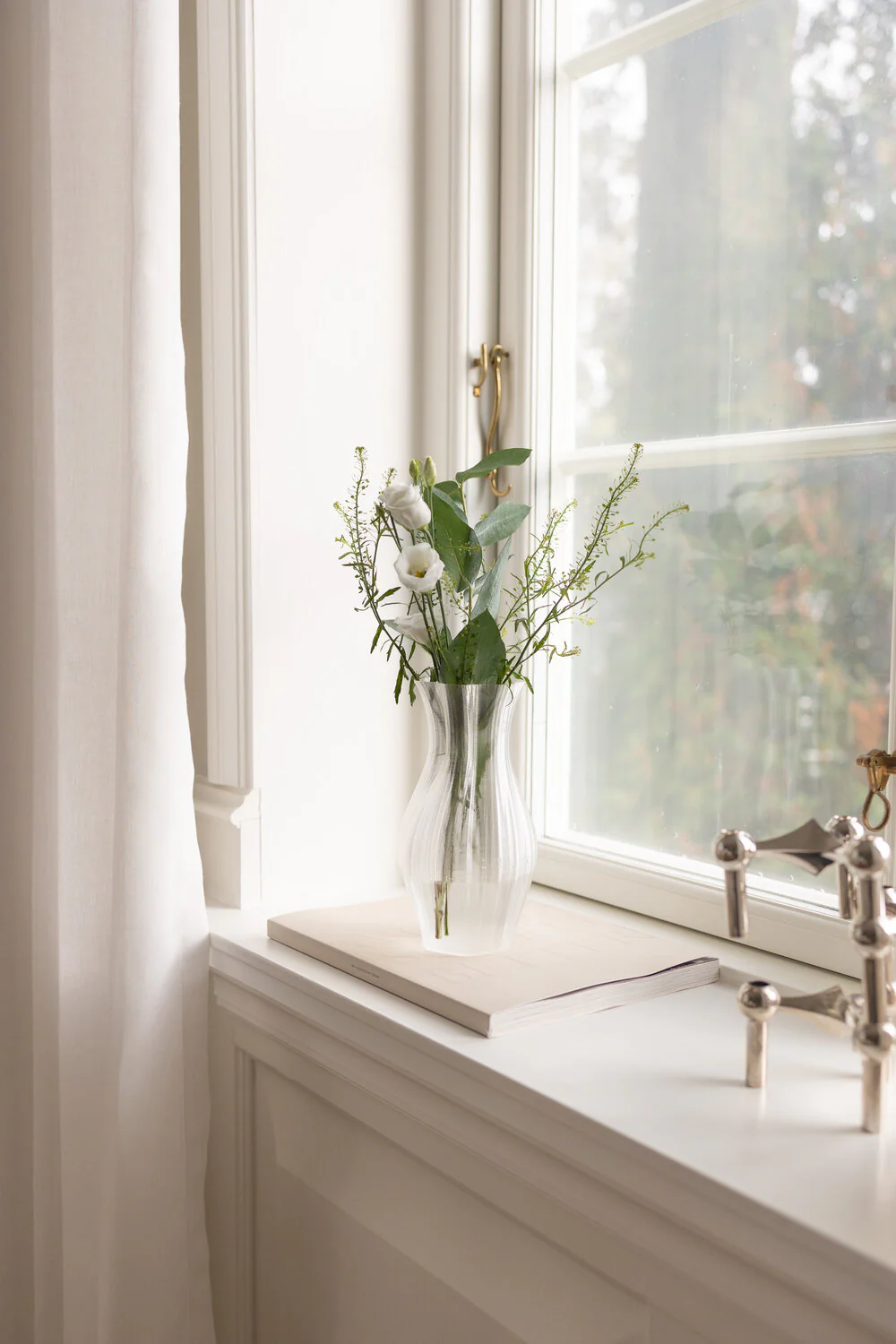 Bloom vase, Ivory - H19 cm. - Image 7